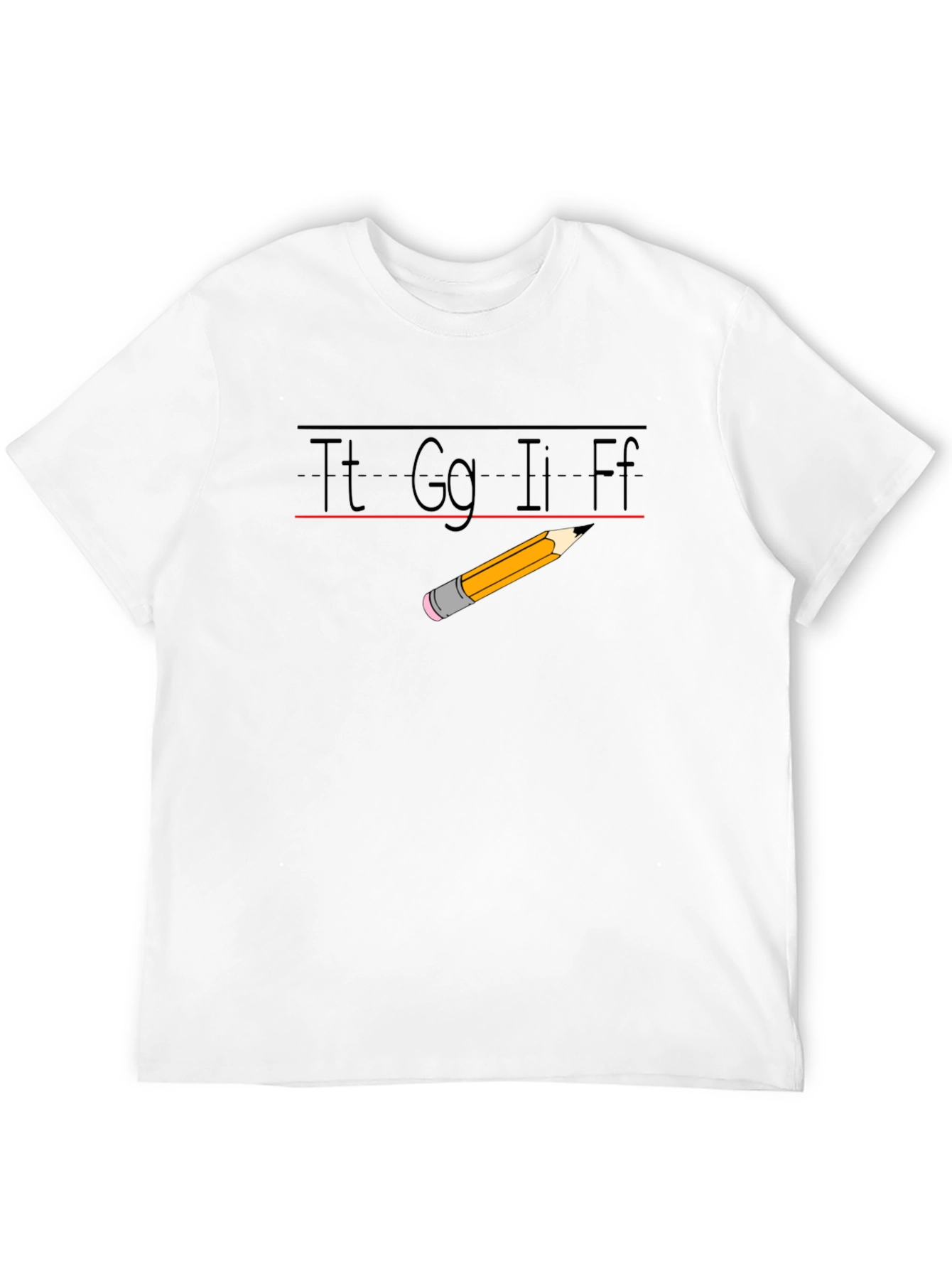 Teacher Alphabet Pencil T-Shirt