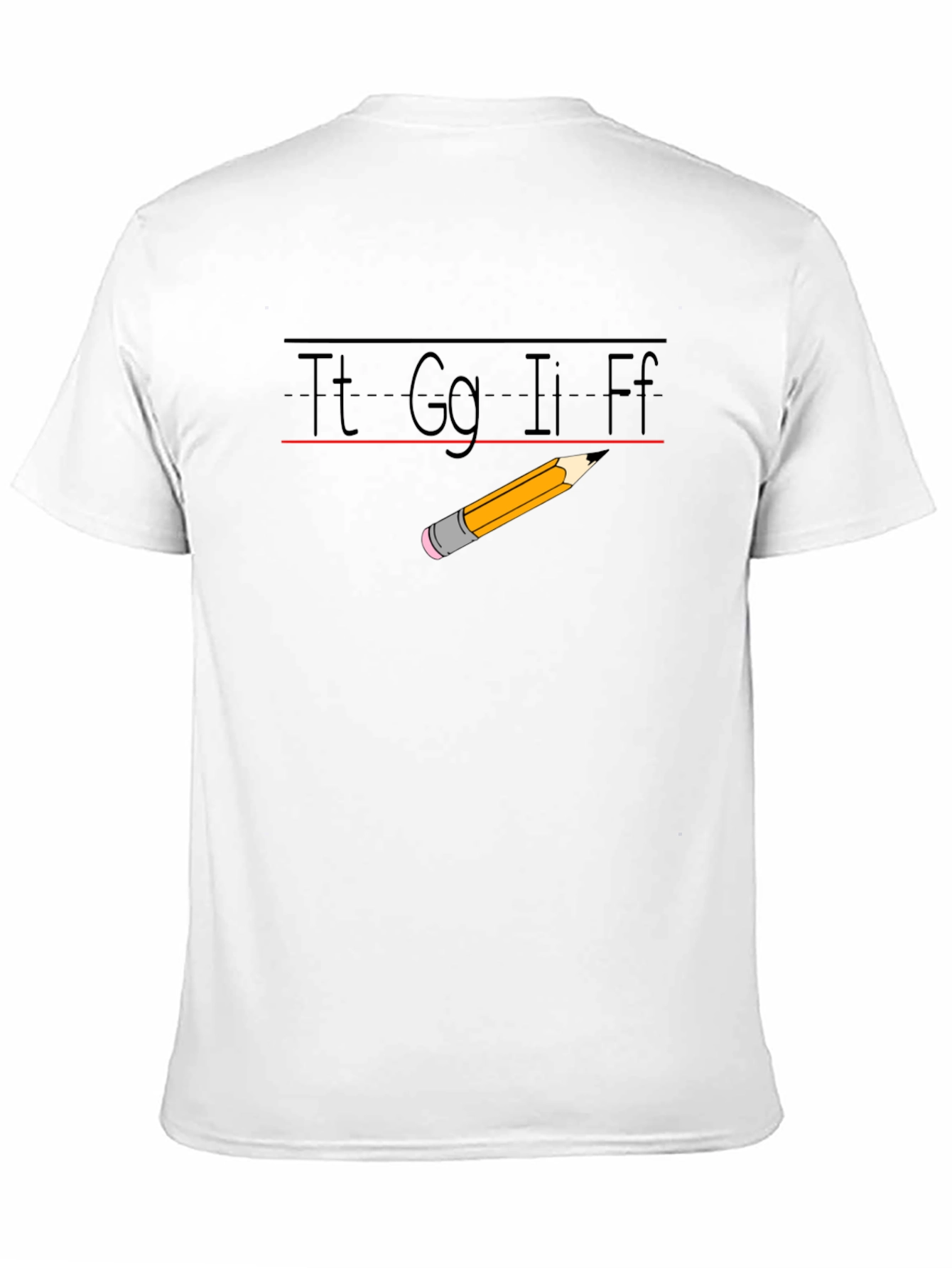 Teacher Alphabet Pencil T-Shirt