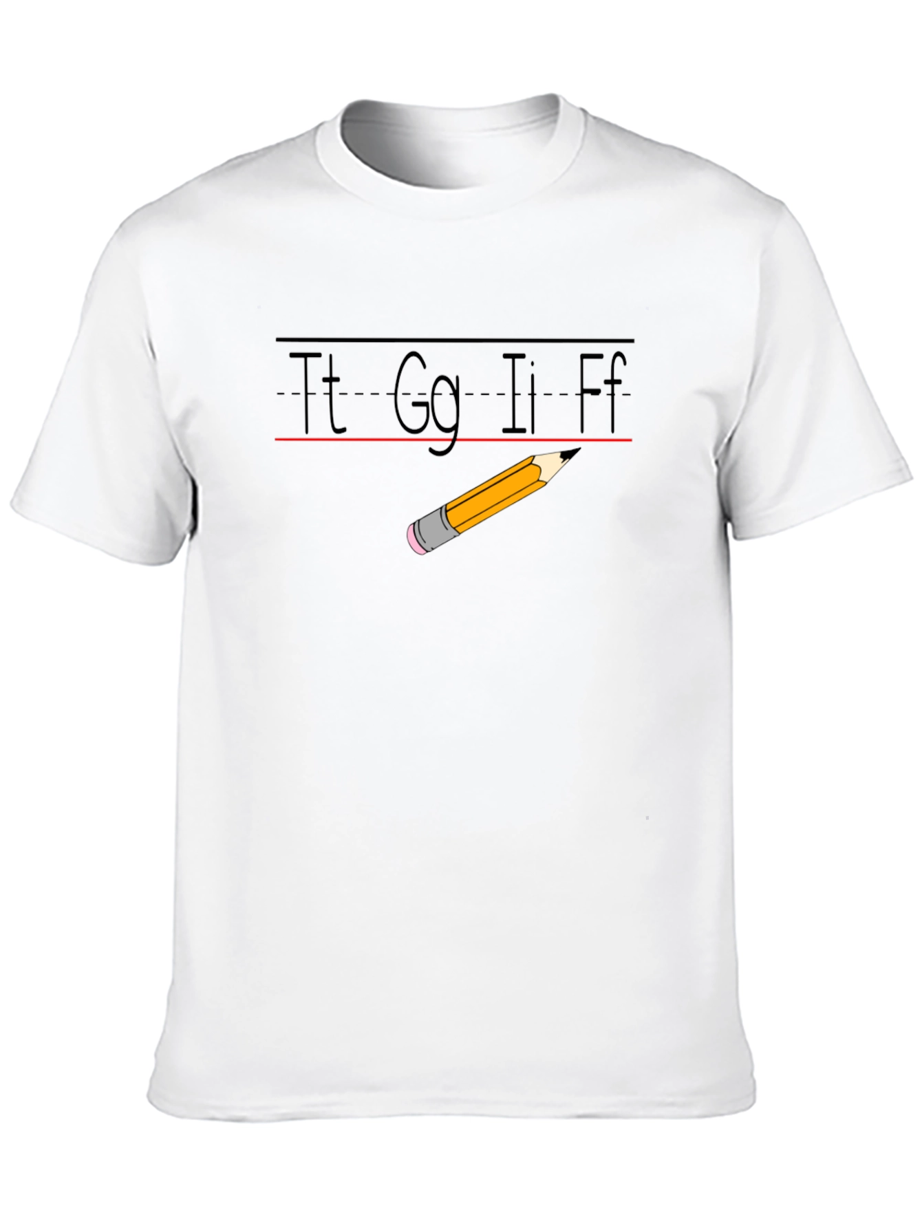 Teacher Alphabet Pencil T-Shirt