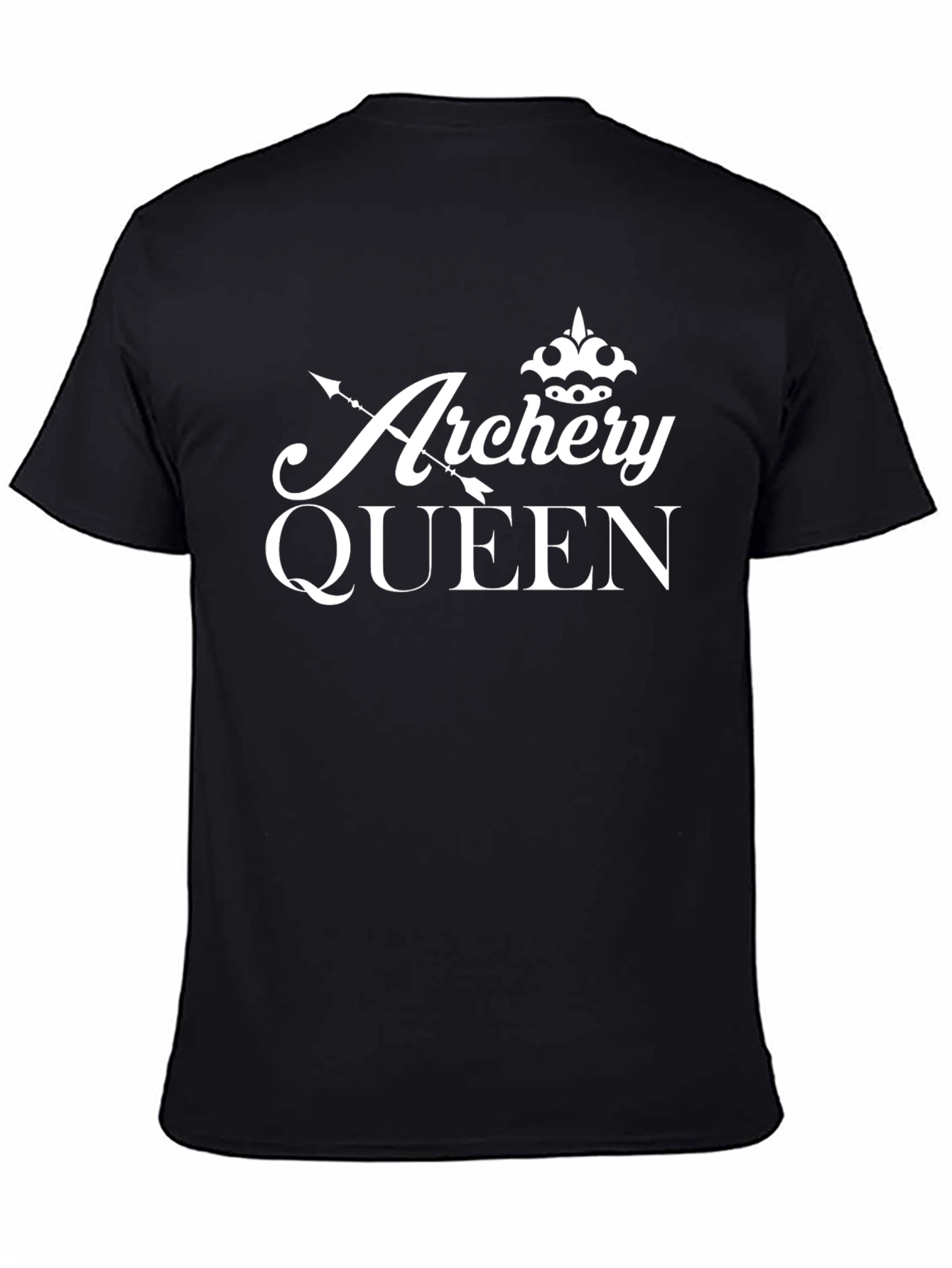Archery Queen T-Shirt - Black Cotton Tee