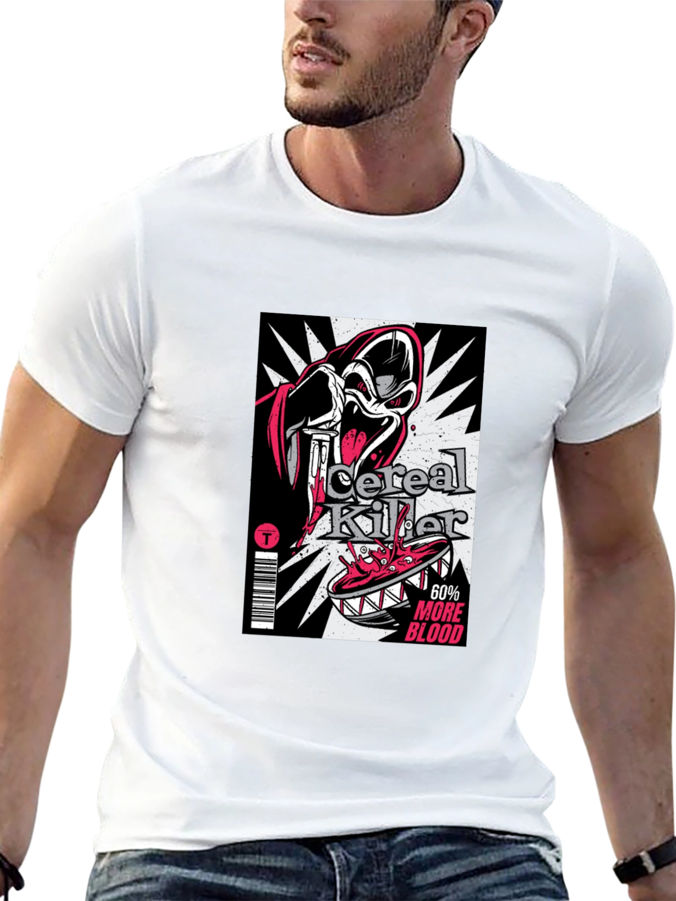 Cereal Killer Graphic T-Shirt - Black