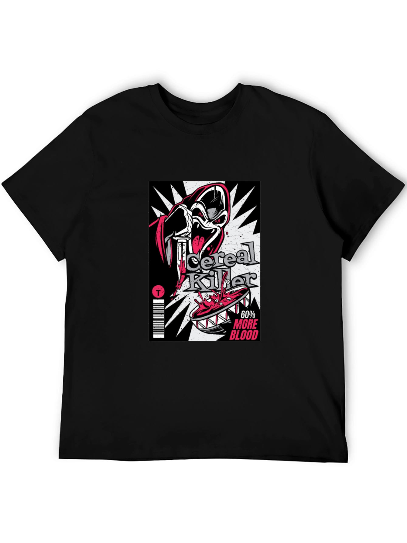 Cereal Killer Graphic T-Shirt - Black