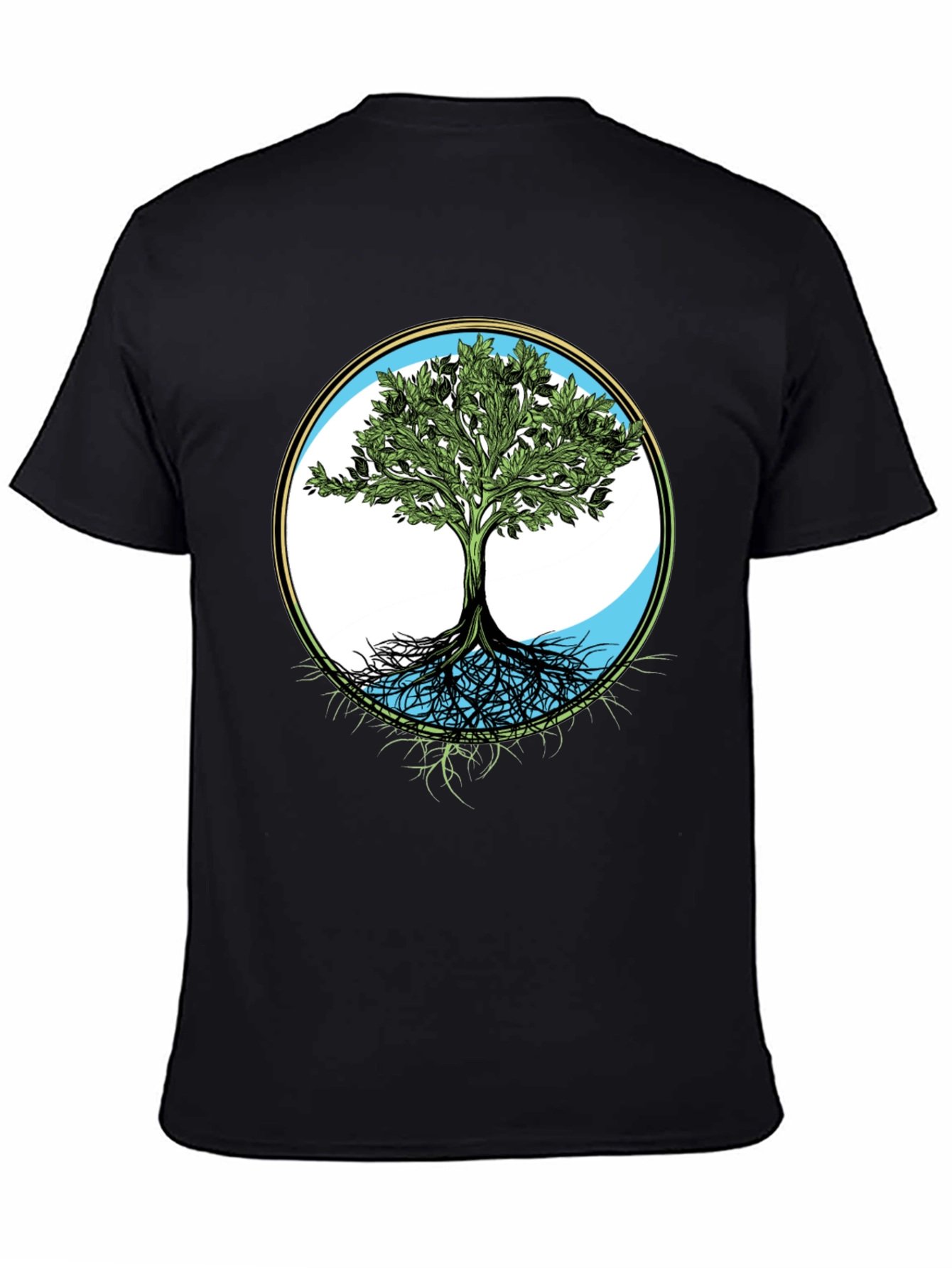 Tree of Life Graphic Tee - Black Casual T-Shirt