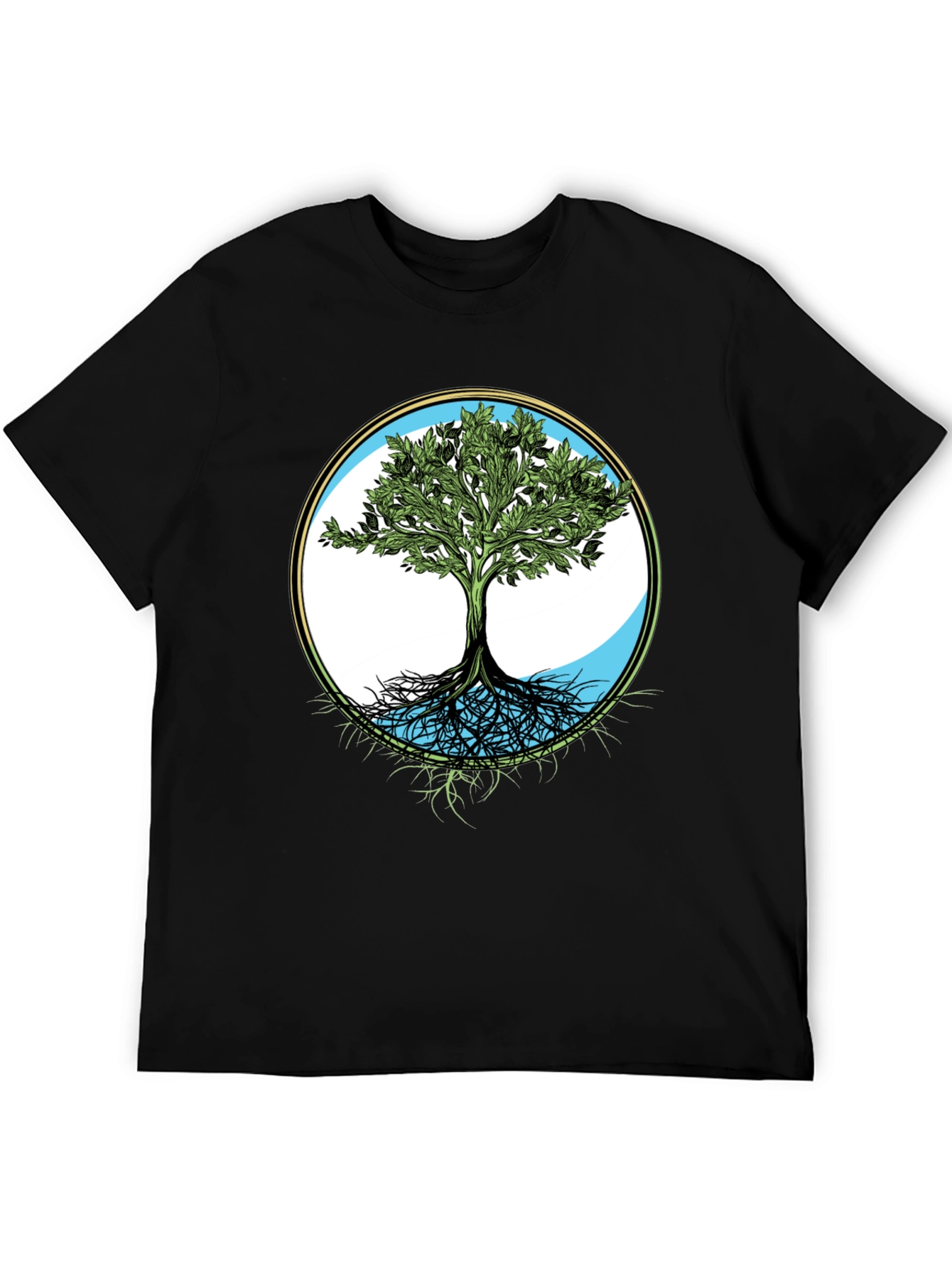 Tree of Life Graphic Tee - Black Casual T-Shirt