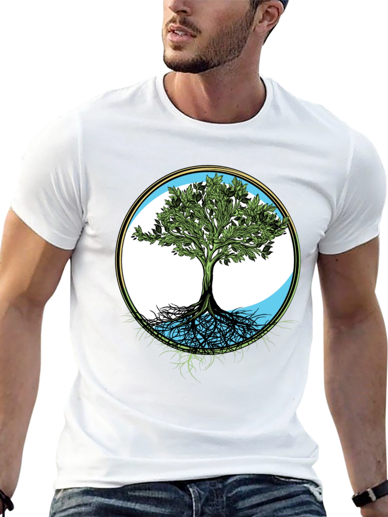 Tree of Life Graphic Tee - Black Casual T-Shirt