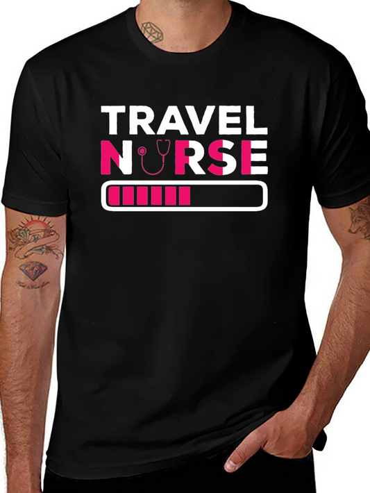 Travel Nurse Loading T-Shirt - Pink Design