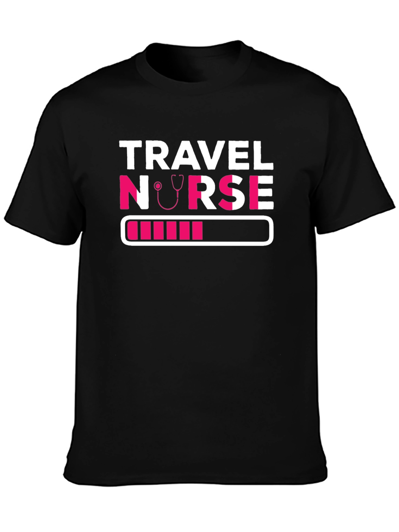 Travel Nurse Loading T-Shirt - Pink Design