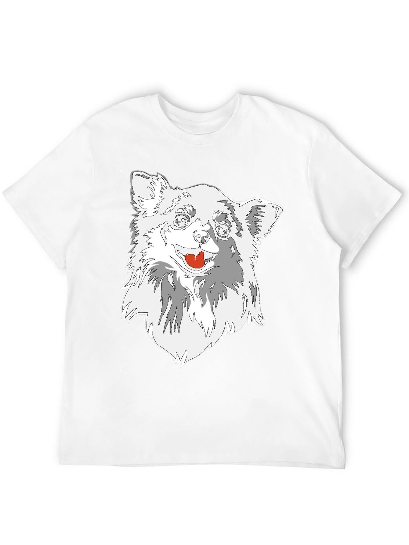 Dog Graphic Tee - Black Cotton Blend