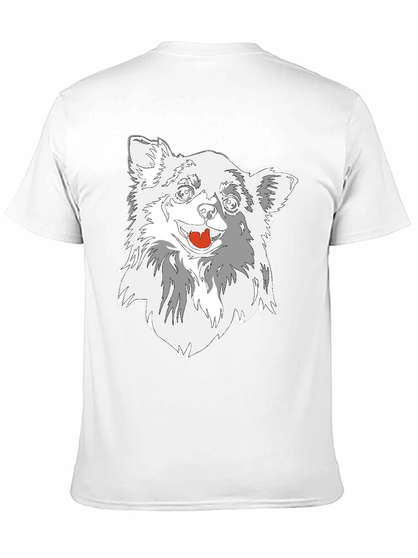 Dog Graphic Tee - Black Cotton Blend