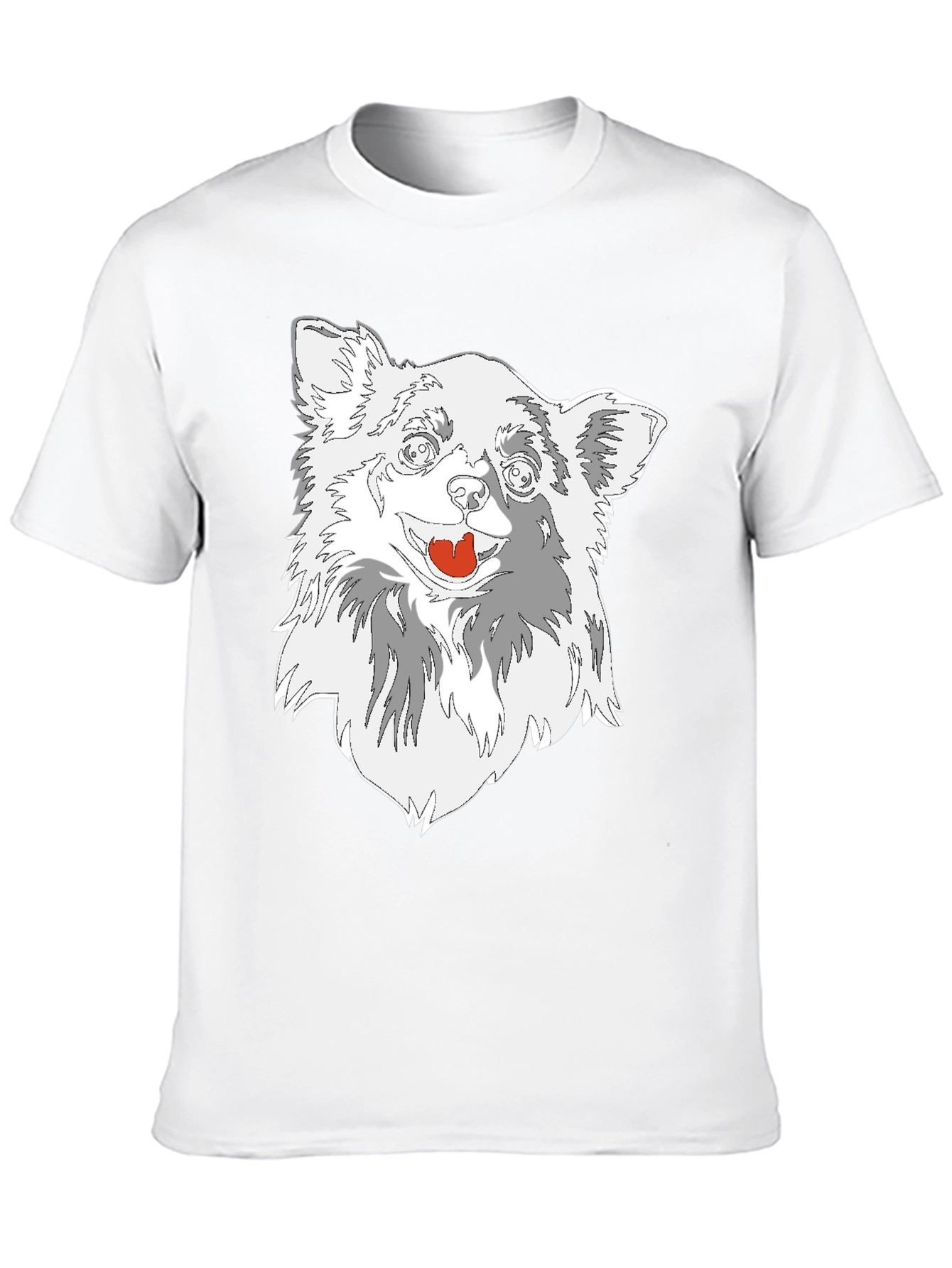 Dog Graphic Tee - Black Cotton Blend