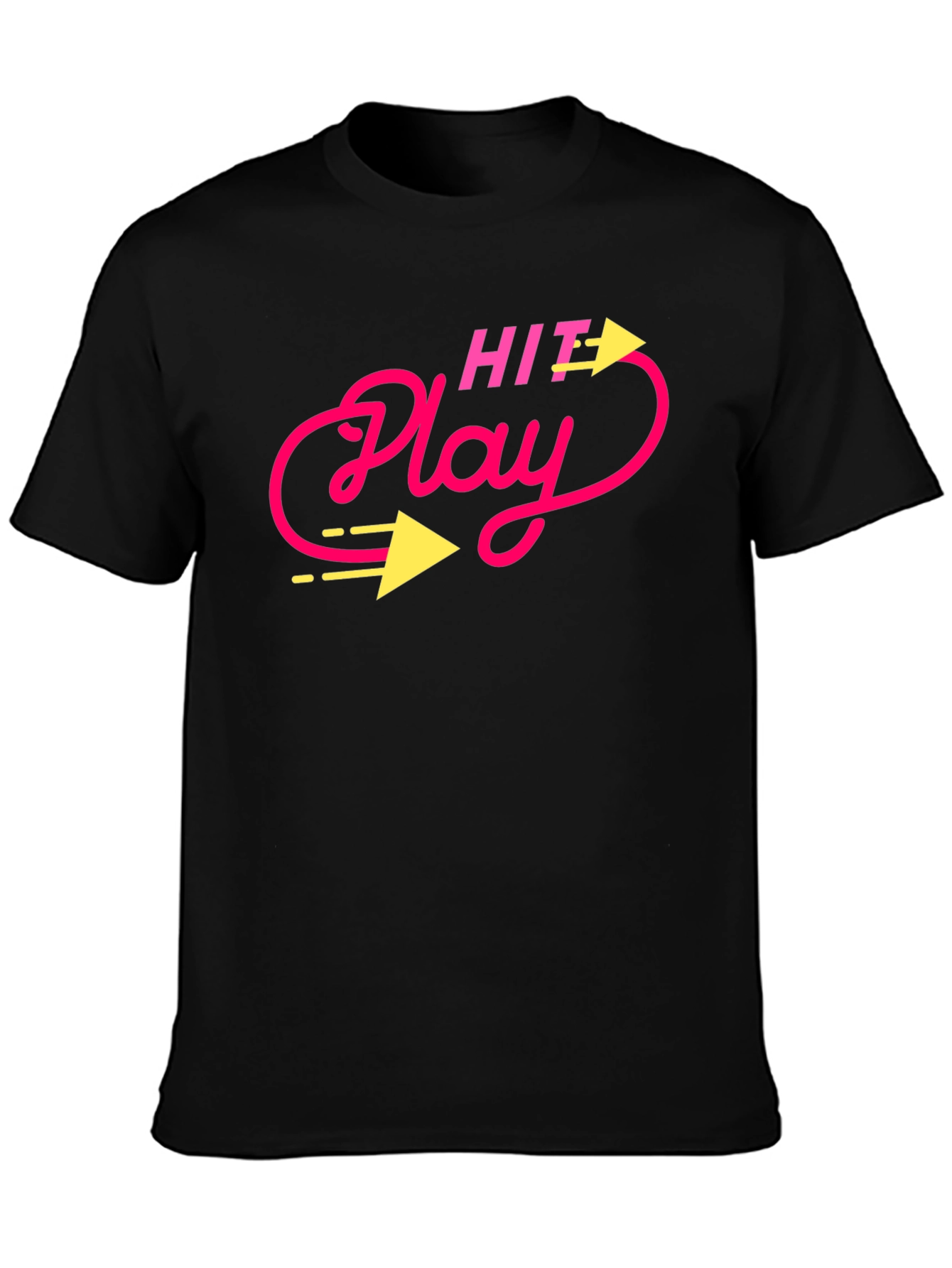 Hit Play Graphic Tee - Retro Style