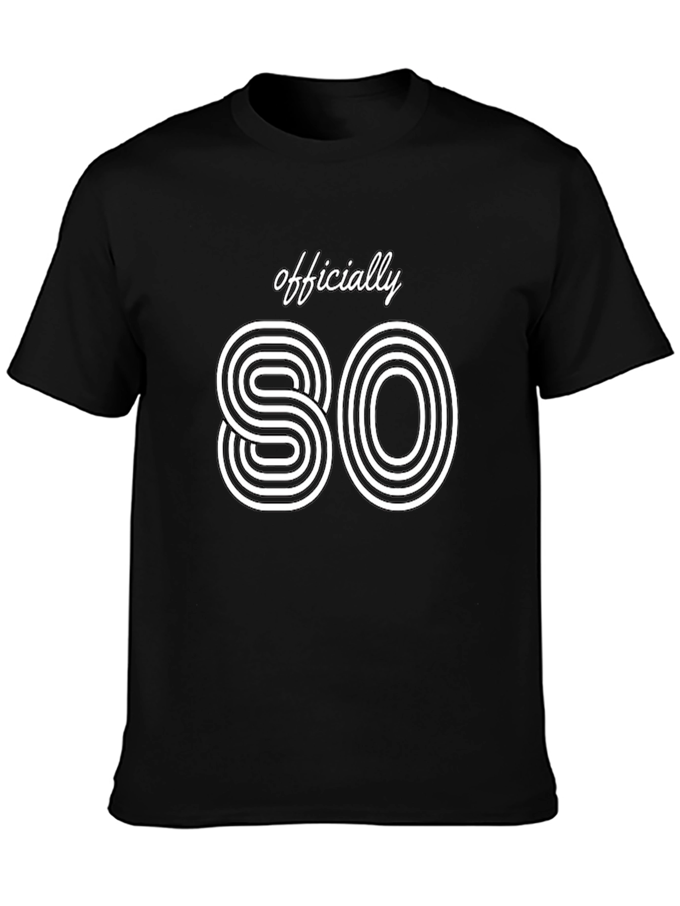 Officially 80 T-Shirt - Retro Style Birthday Tee
