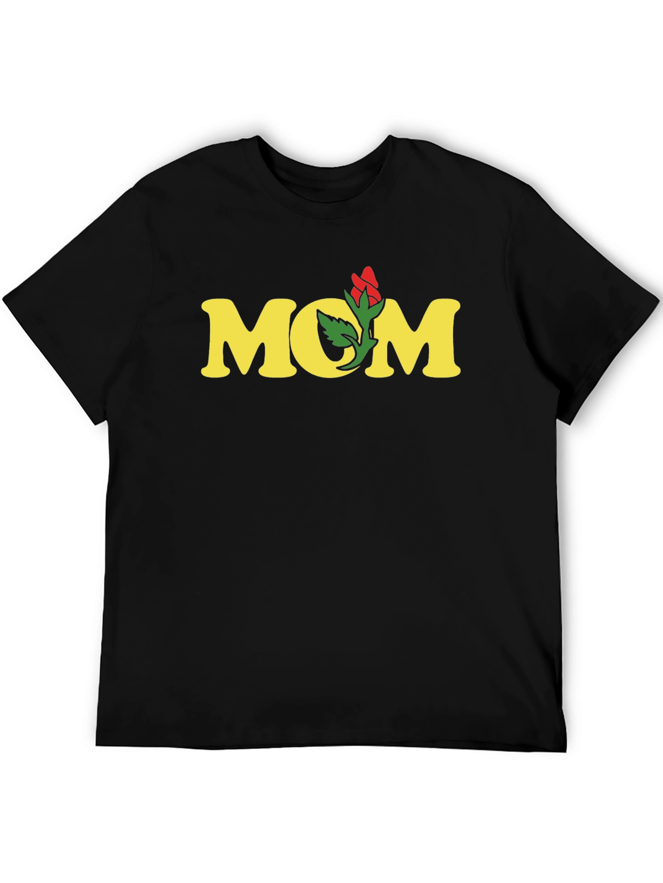Mom Rose Graphic Tee - Soft Cotton Blend Shirt