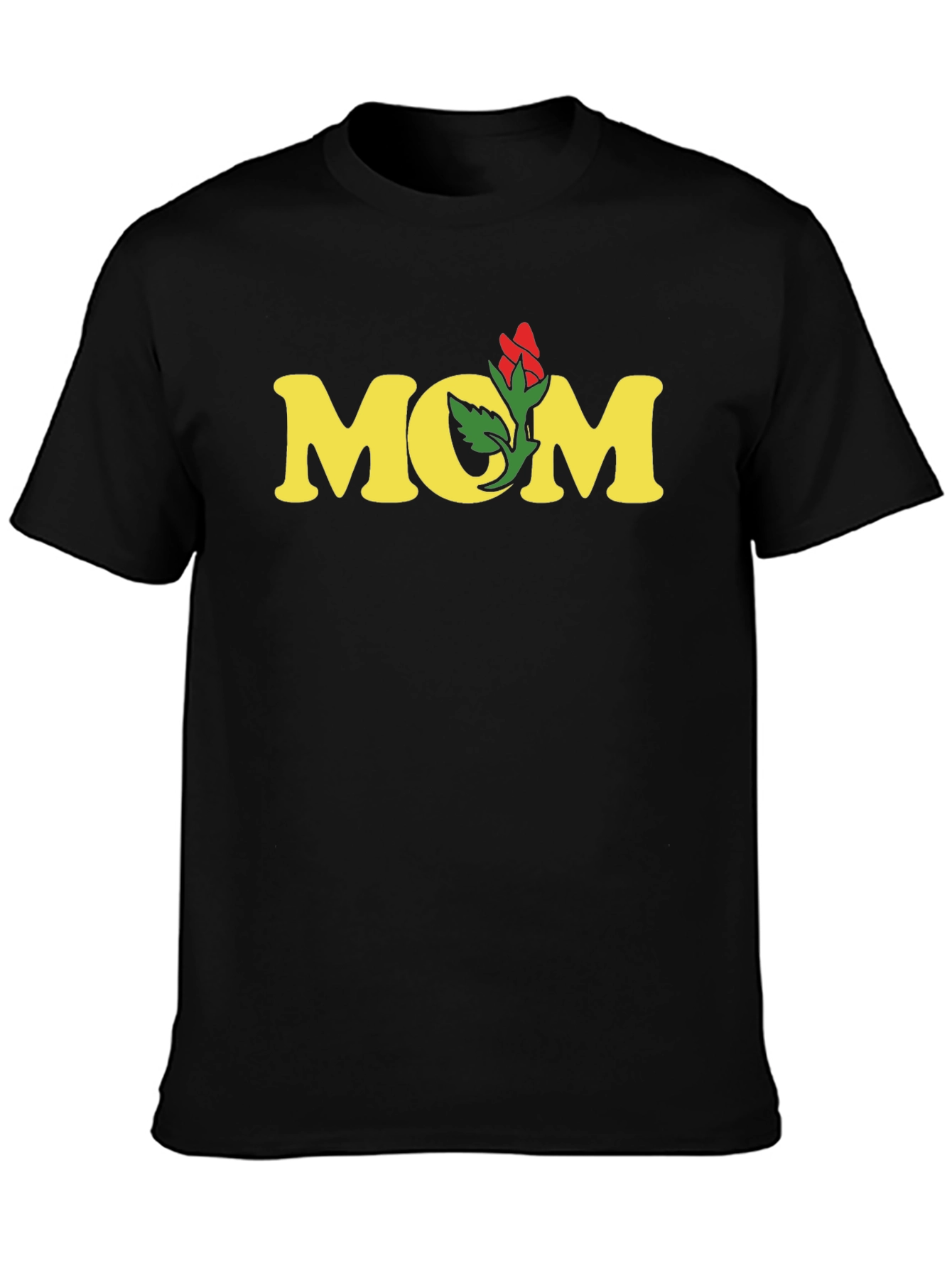 Mom Rose Graphic Tee - Soft Cotton Blend Shirt