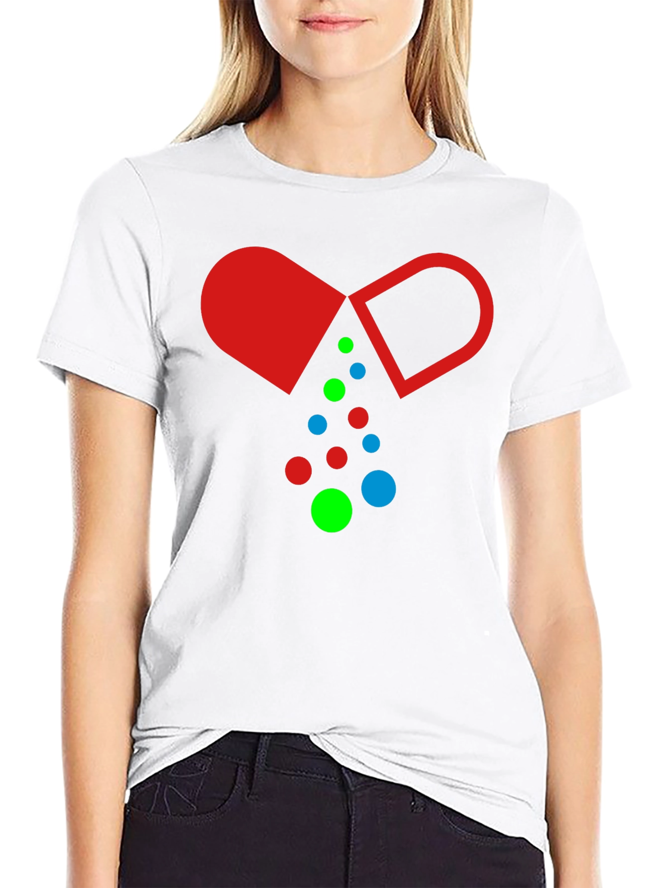 Pill Graphic Tee - Novelty Capsule Design