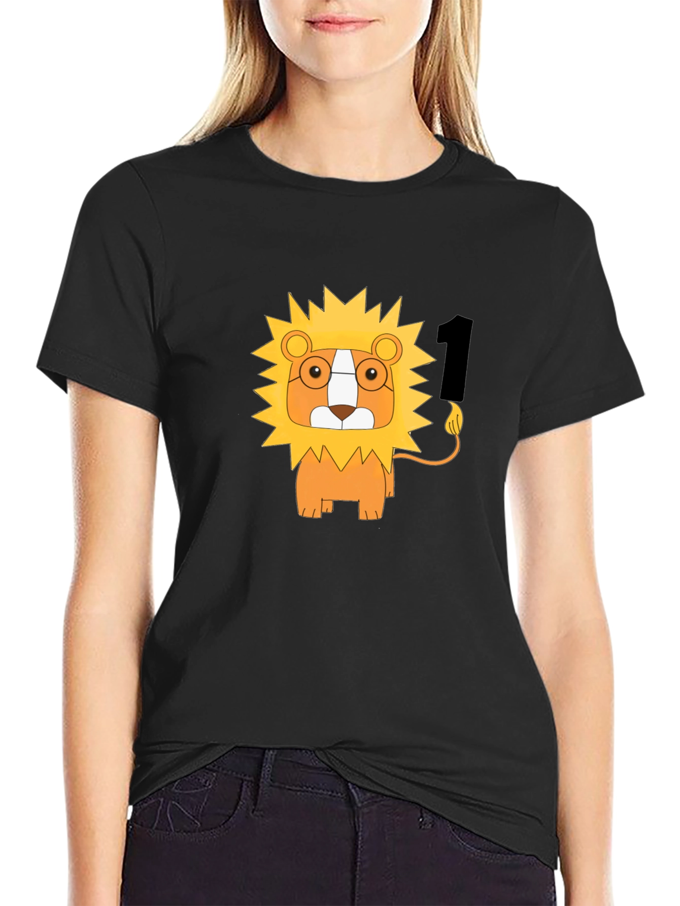 Lion Number One Black T-Shirt