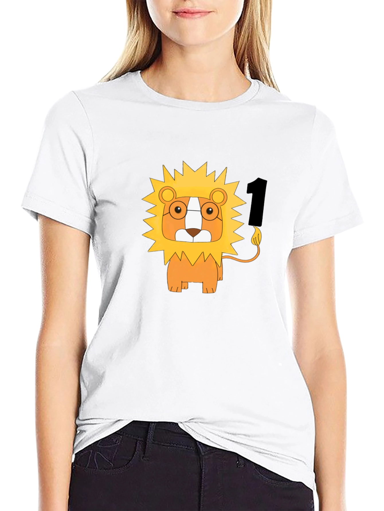 Lion Number One Black T-Shirt