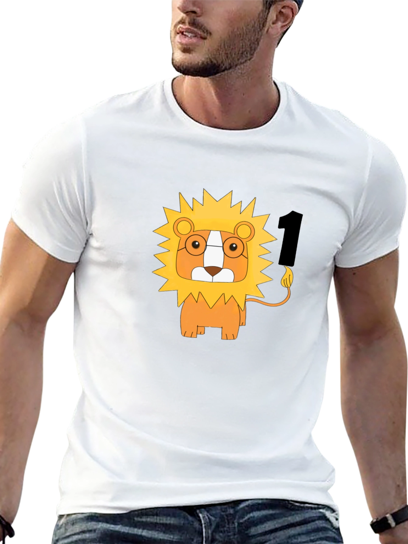 Lion Number One Black T-Shirt