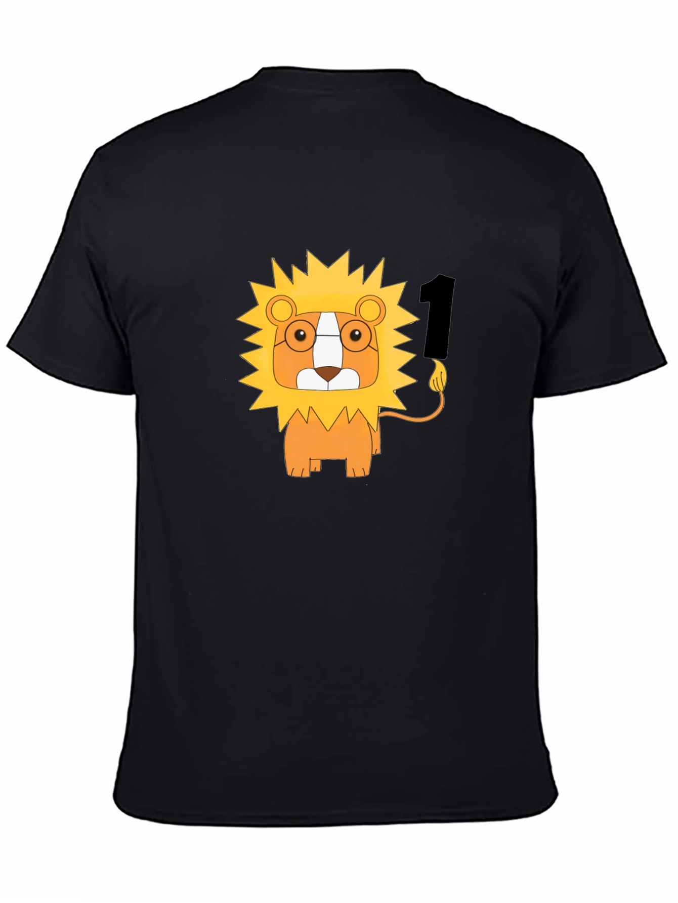 Lion Number One Black T-Shirt