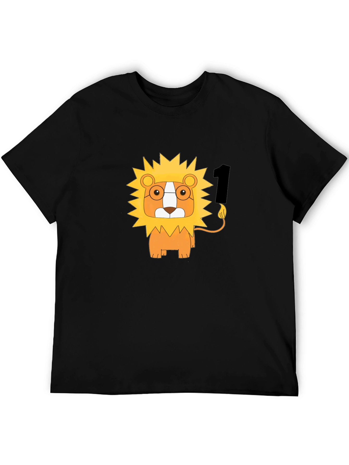 Lion Number One Black T-Shirt