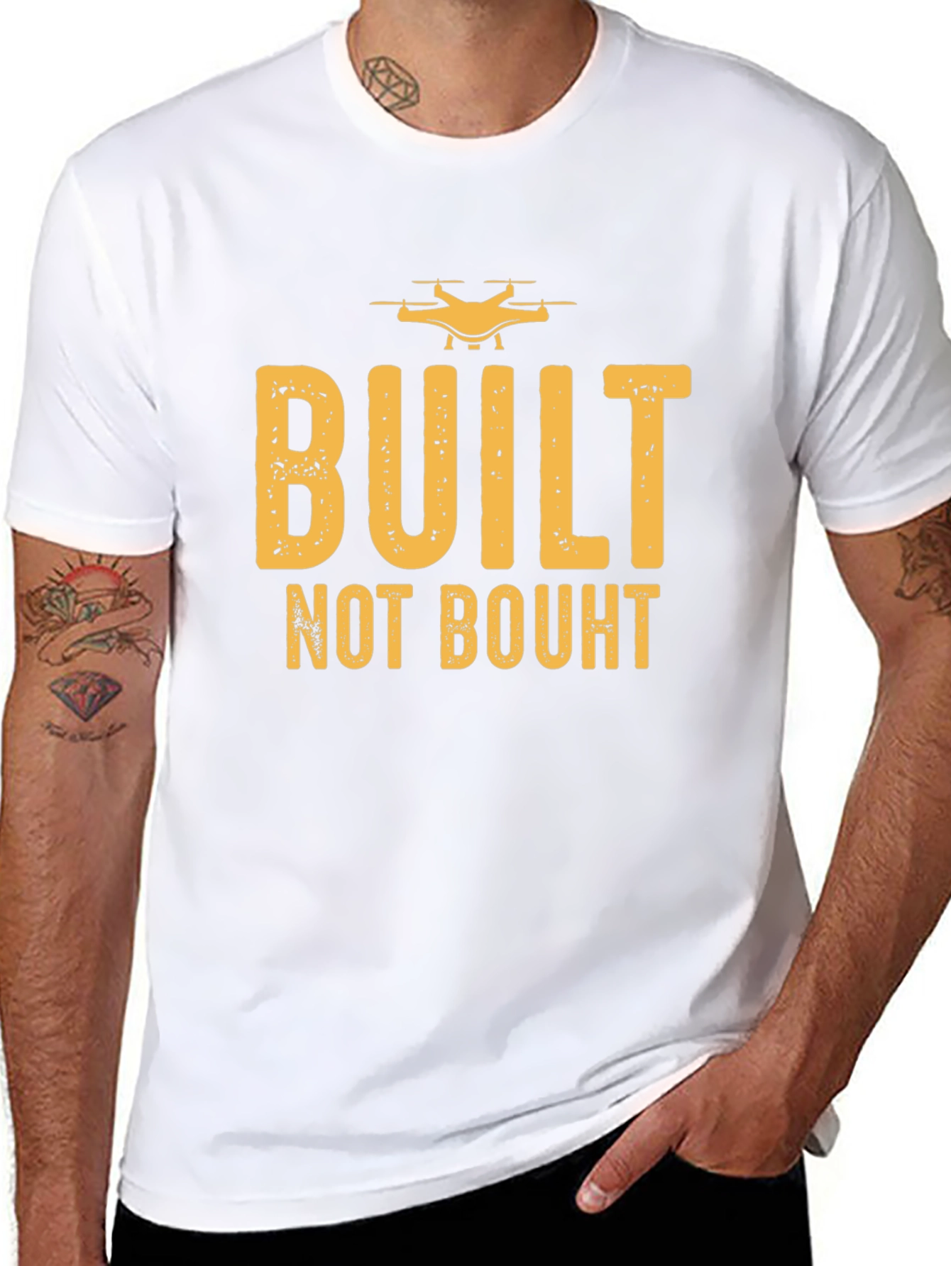 Built Not Bought Drone Enthusiast T-Shirt