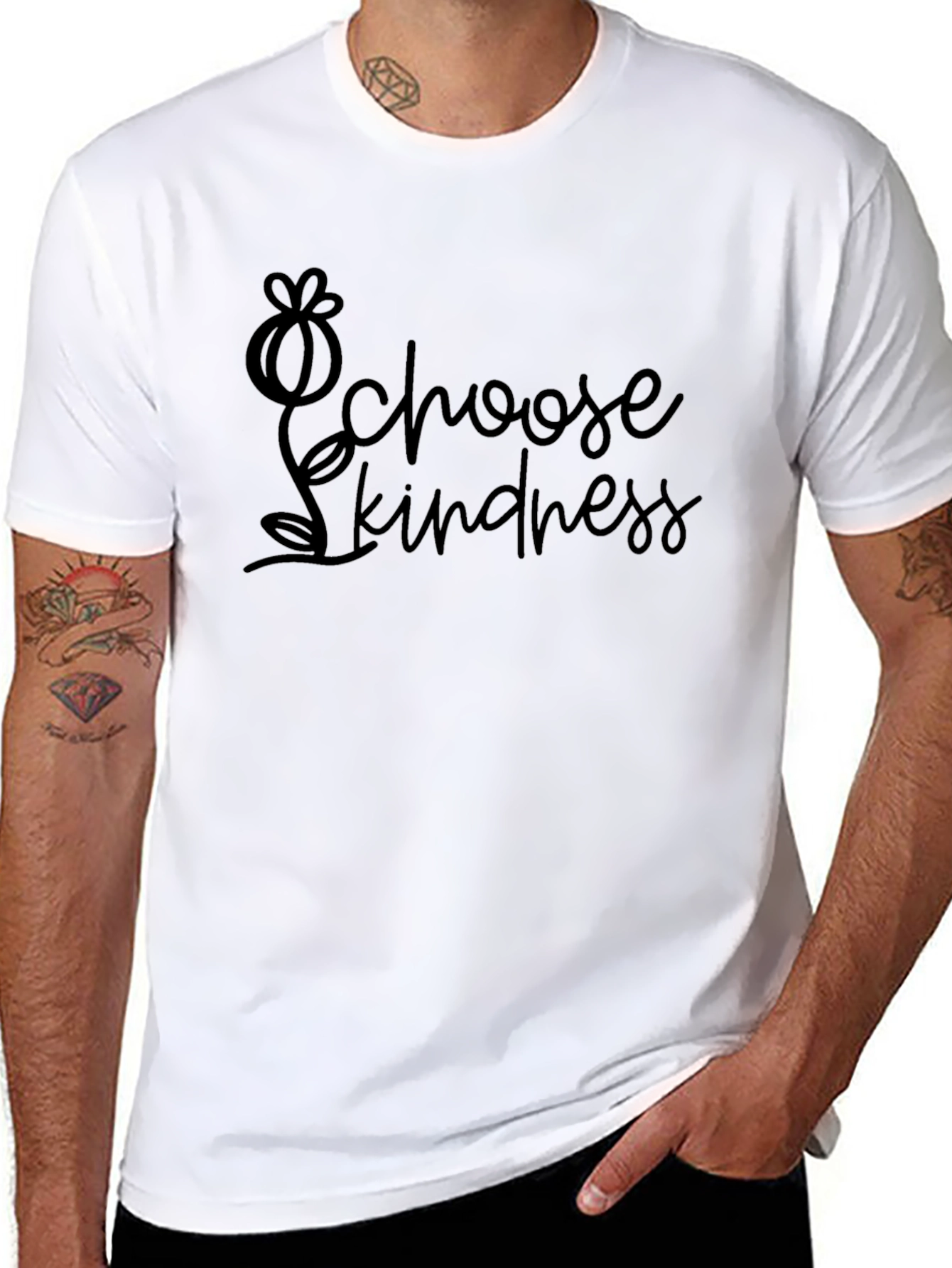 Choose Kindness Graphic T-Shirt - Soft Black Tee