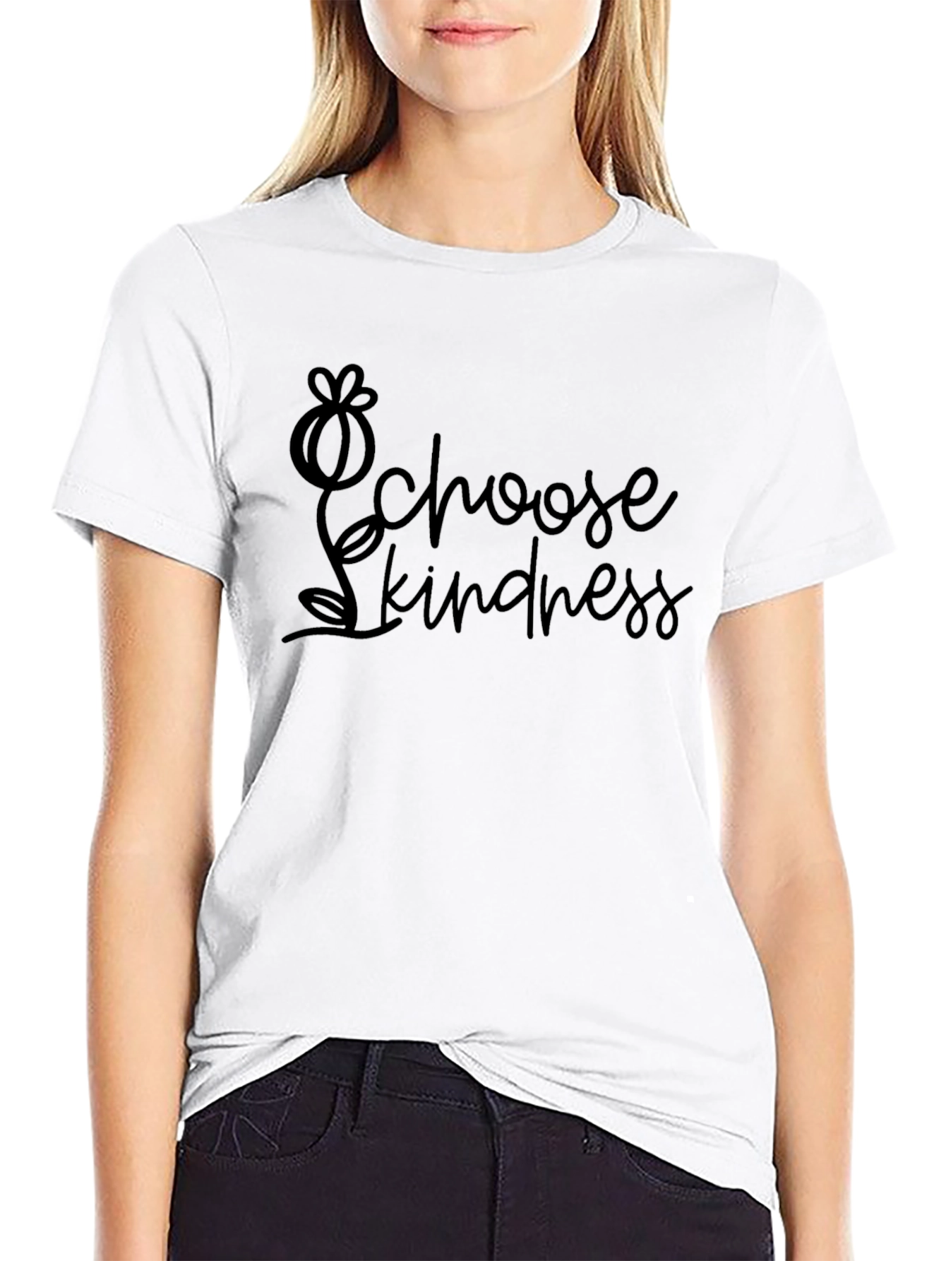 Choose Kindness Graphic T-Shirt - Soft Black Tee