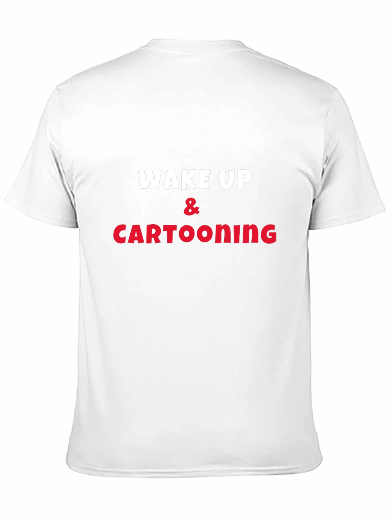 Wake Up & Cartooning Black T-Shirt