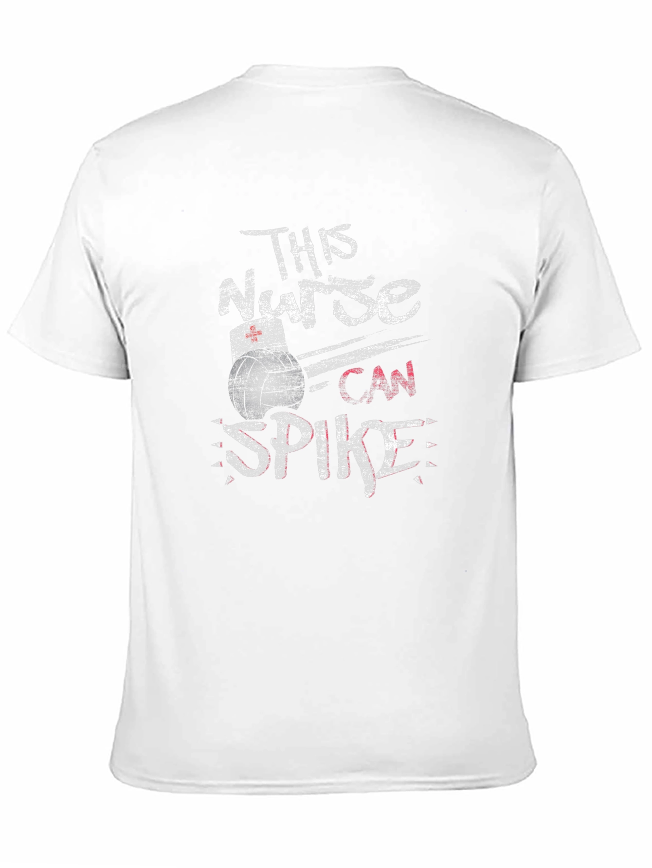 This Nurse Can Spike Volleyball T-Shirt - Black