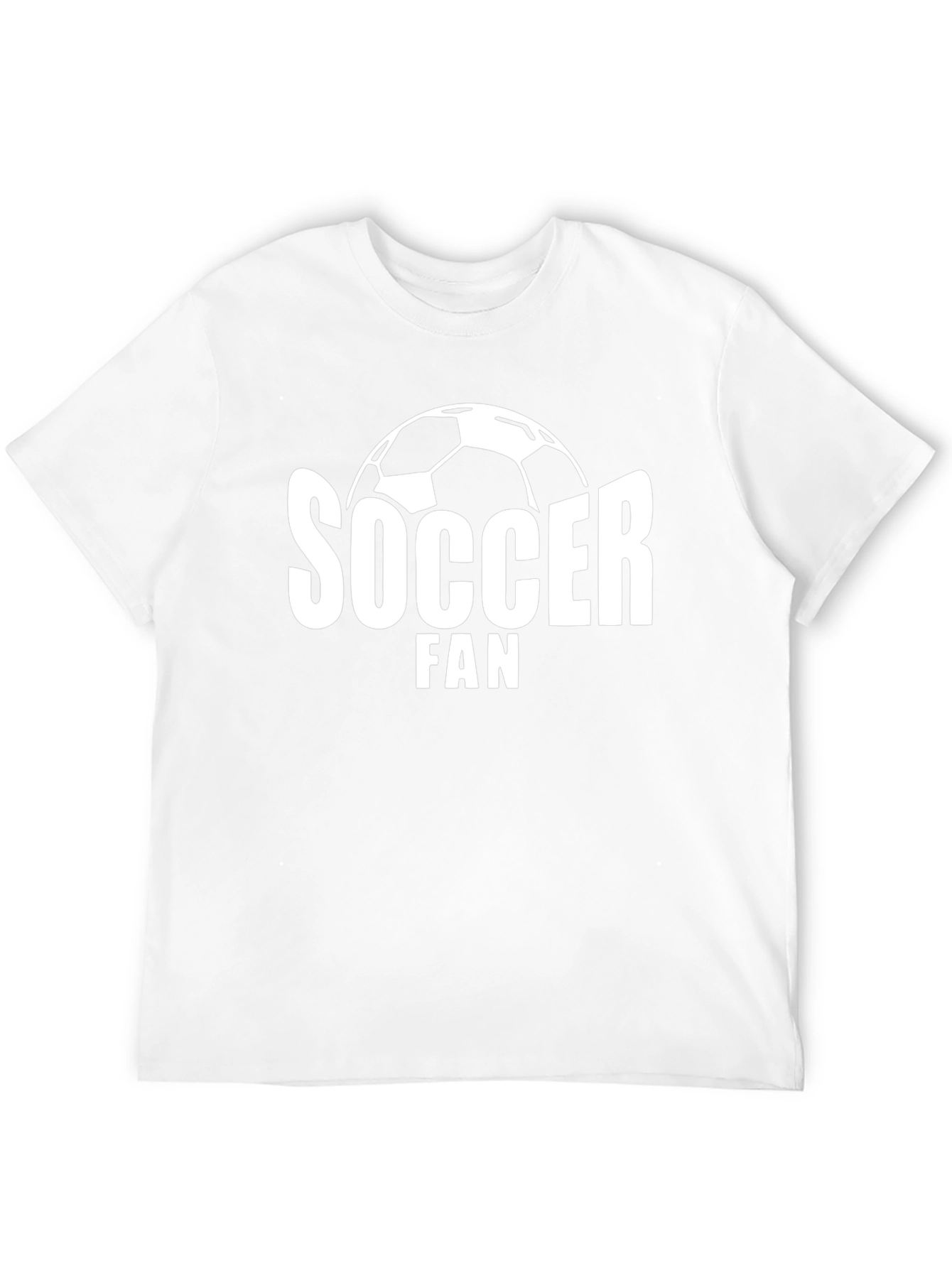 Soccer Fan T-Shirt - Black Graphic Print