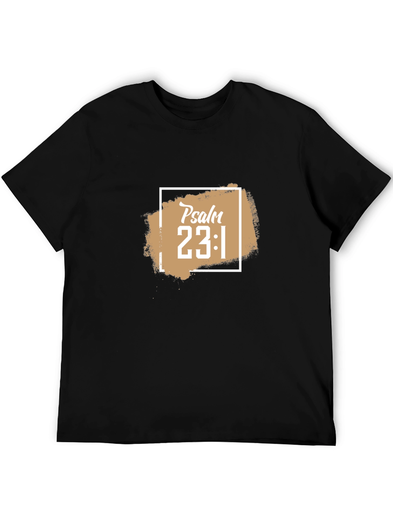 Psalm 23:1 Christian T-Shirt - Black