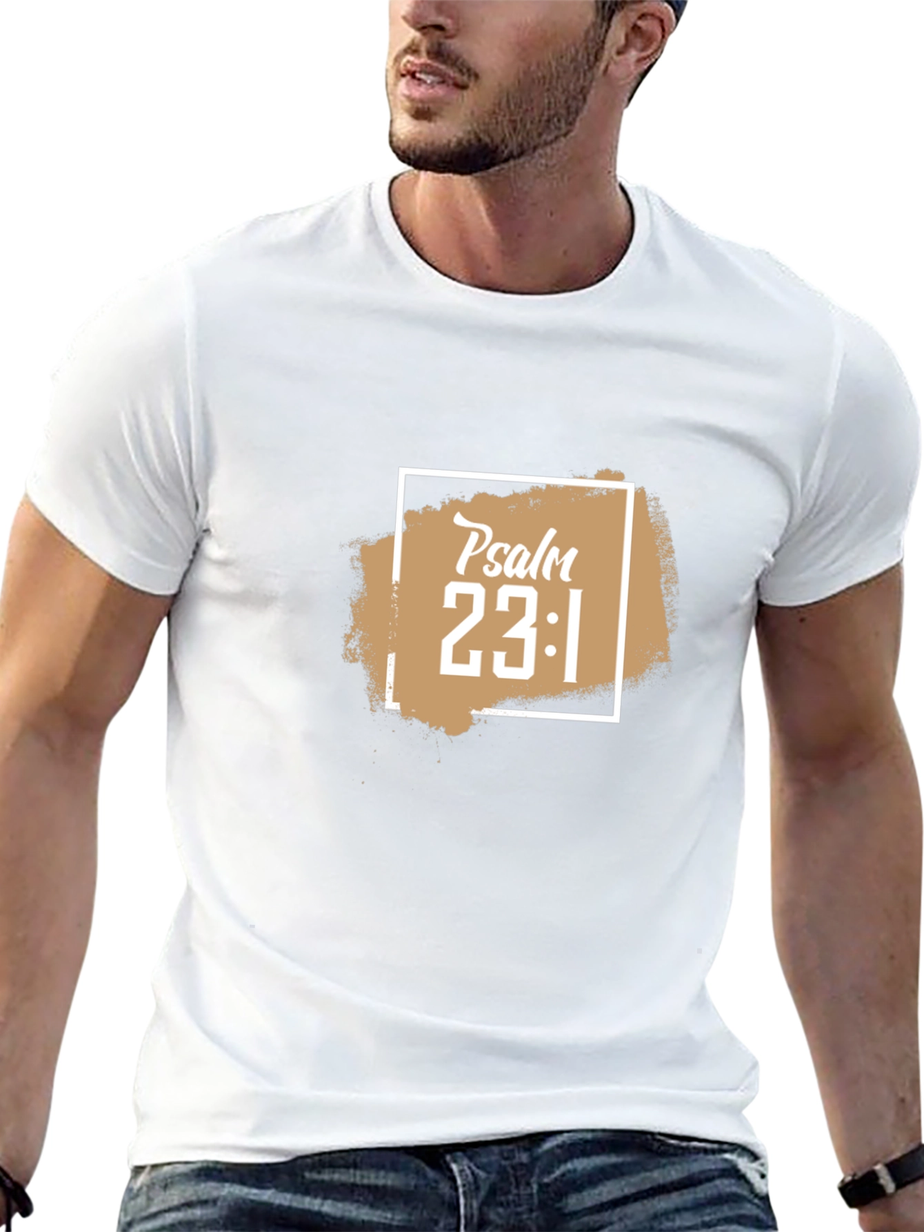 Psalm 23:1 Christian T-Shirt - Black