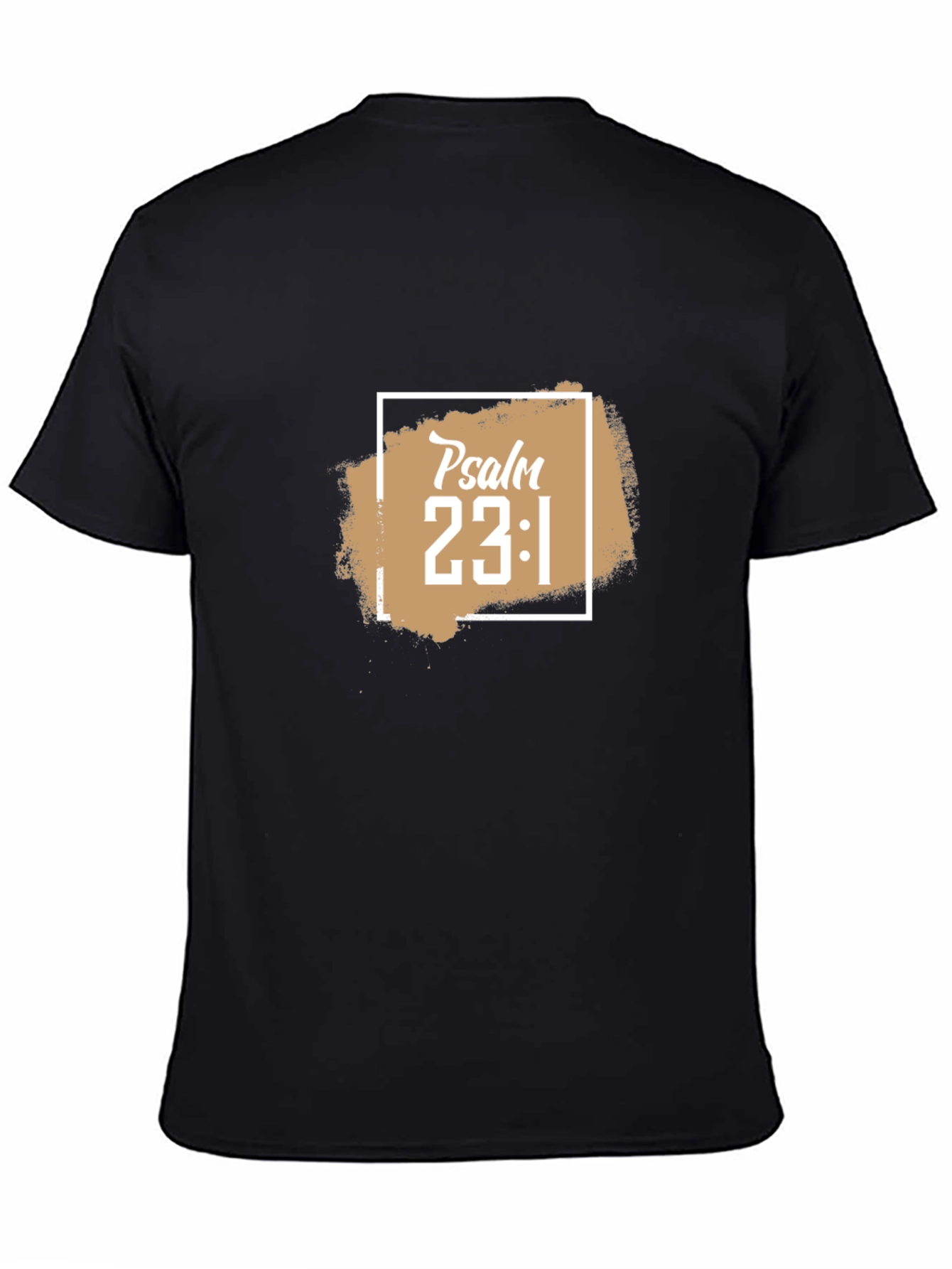 Psalm 23:1 Christian T-Shirt - Black