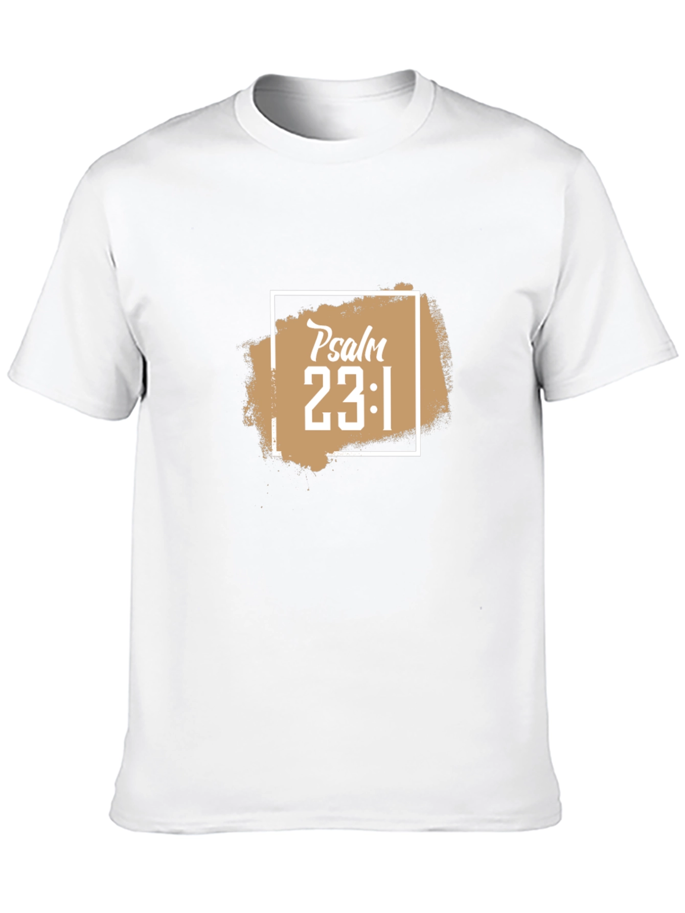 Psalm 23:1 Christian T-Shirt - Black
