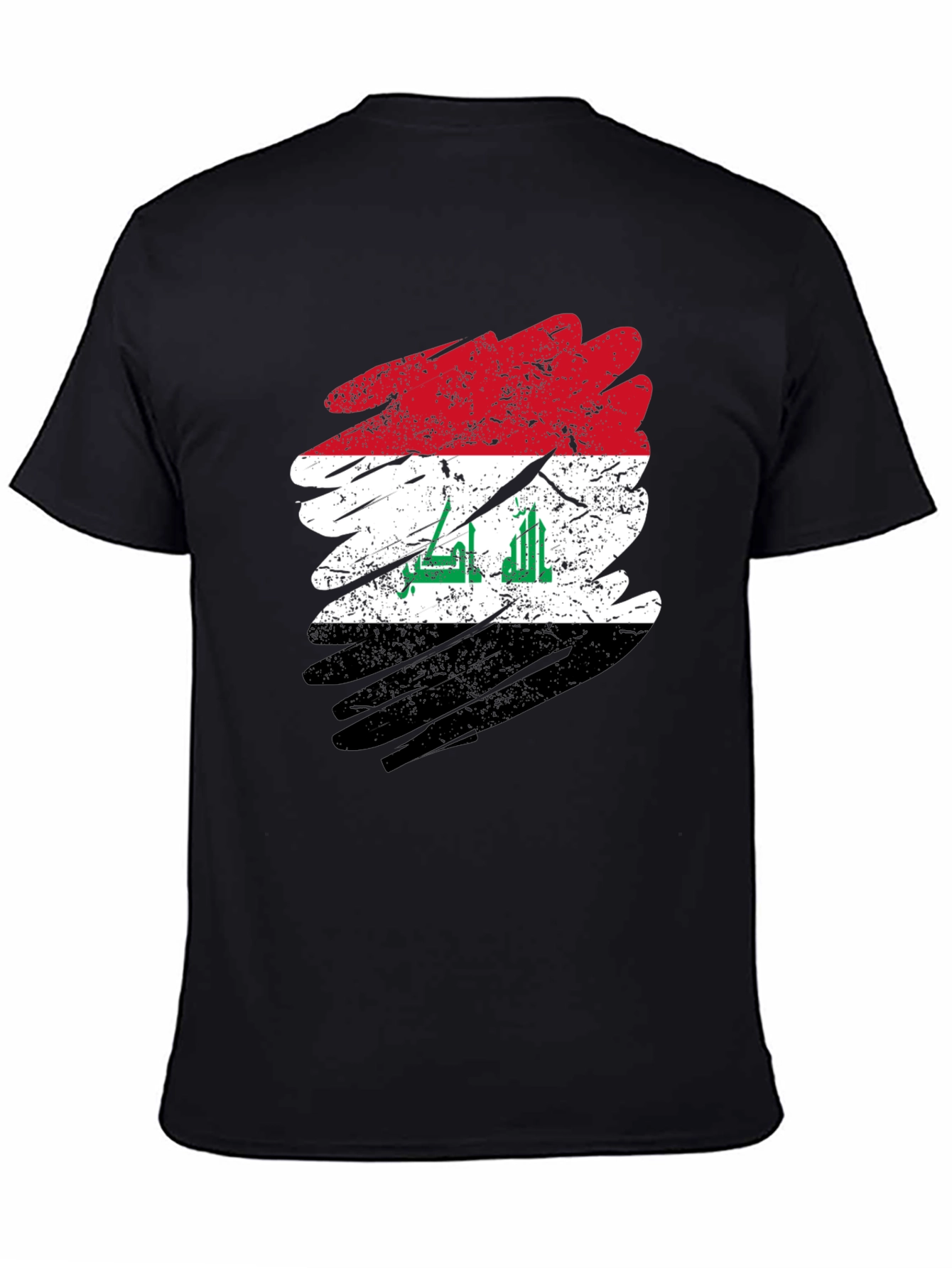 Iraq Flag Distressed T-Shirt
