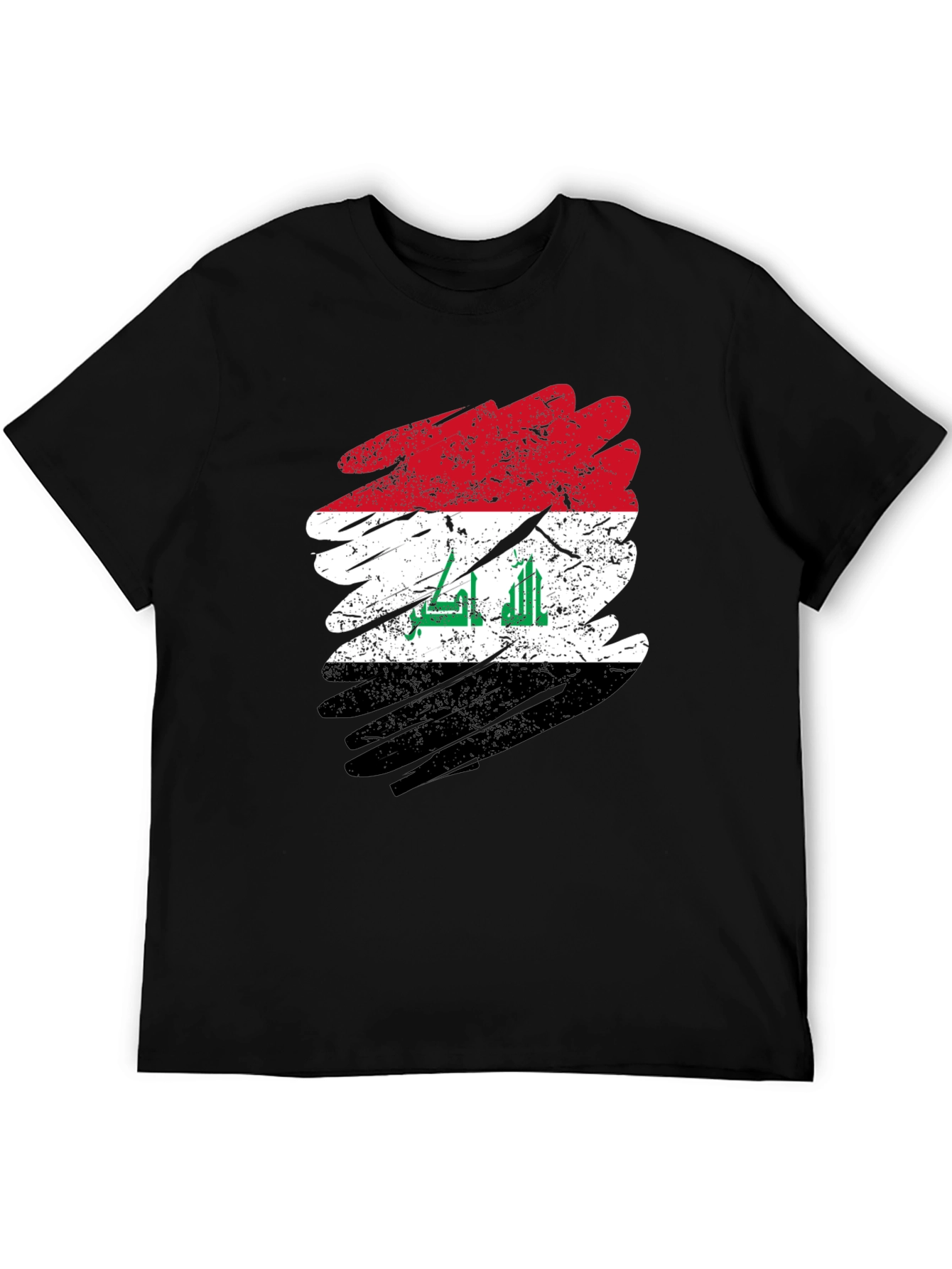 Iraq Flag Distressed T-Shirt