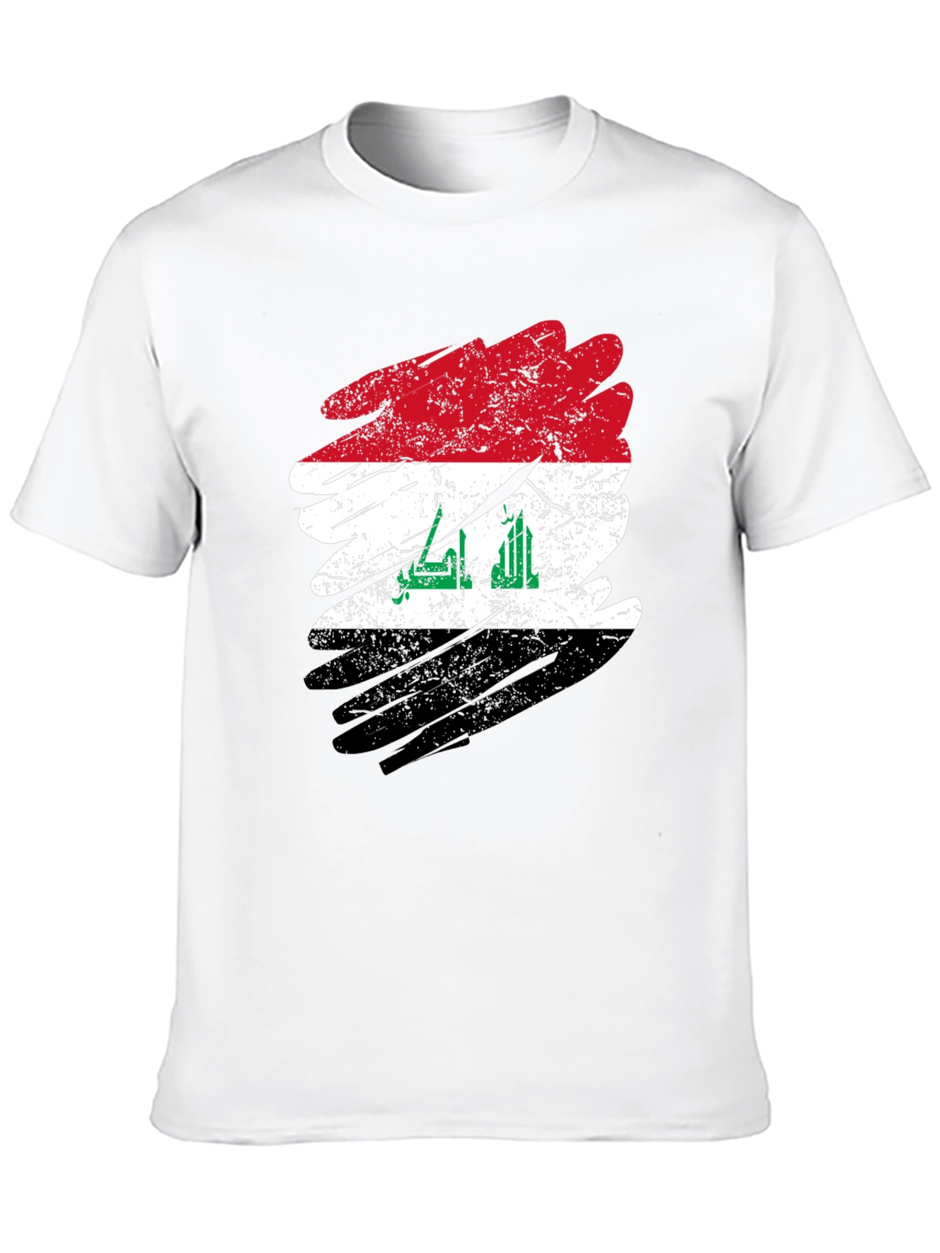 Iraq Flag Distressed T-Shirt