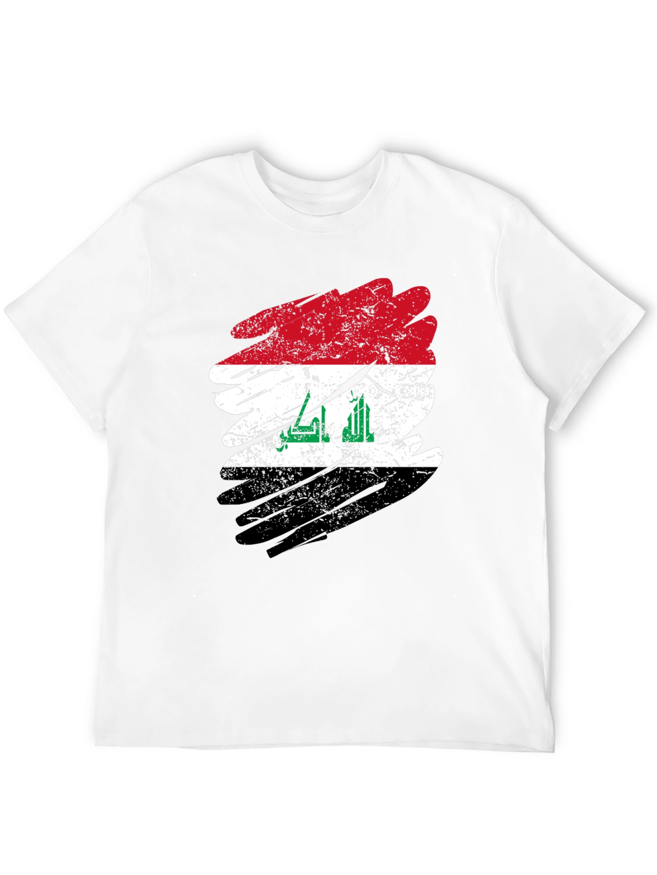 Iraq Flag Distressed T-Shirt