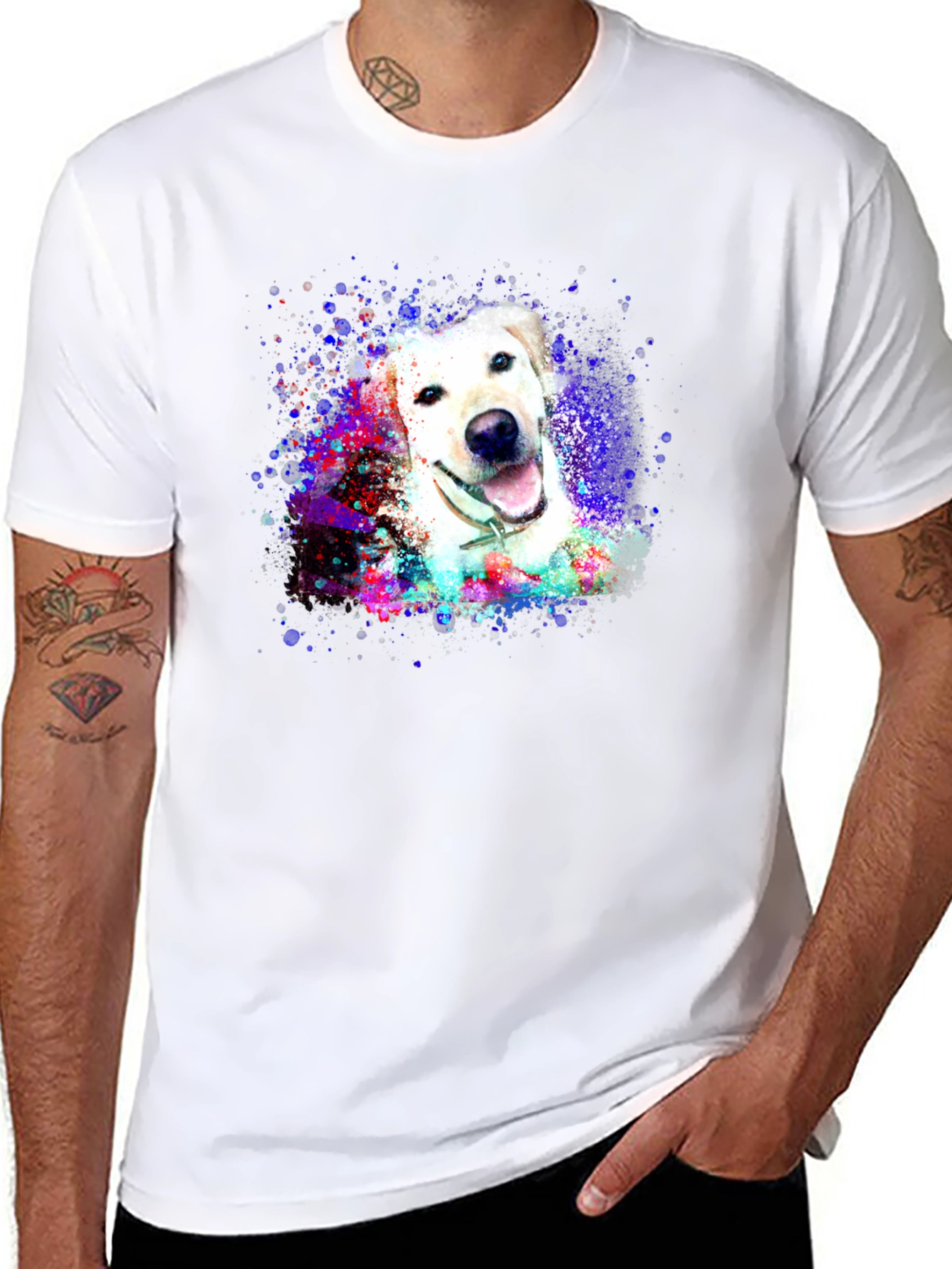 Dog Art Print Tee - Labrador Retriever T-Shirt