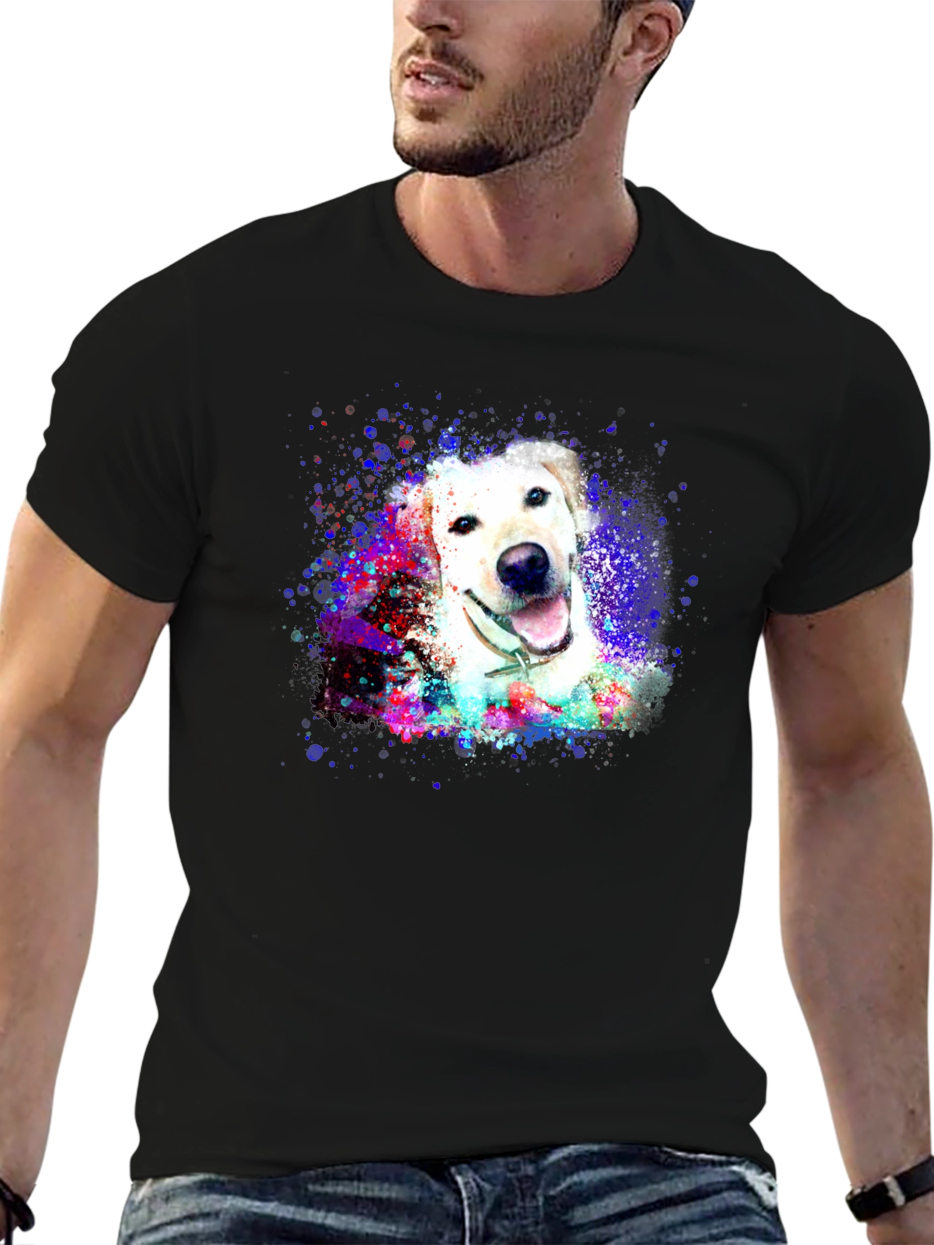 Dog Art Print Tee - Labrador Retriever T-Shirt