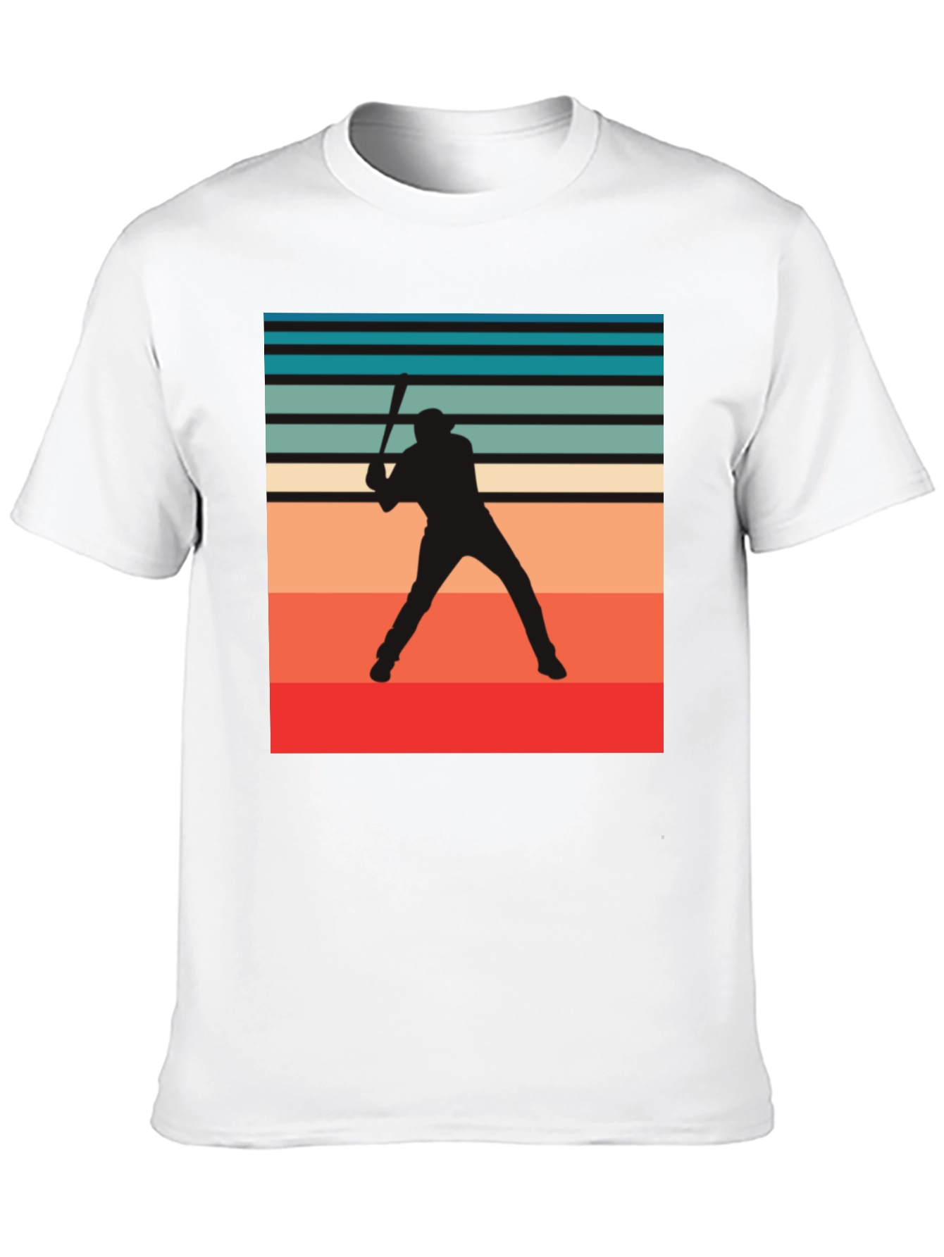 Retro Baseball Silhouette T-Shirt