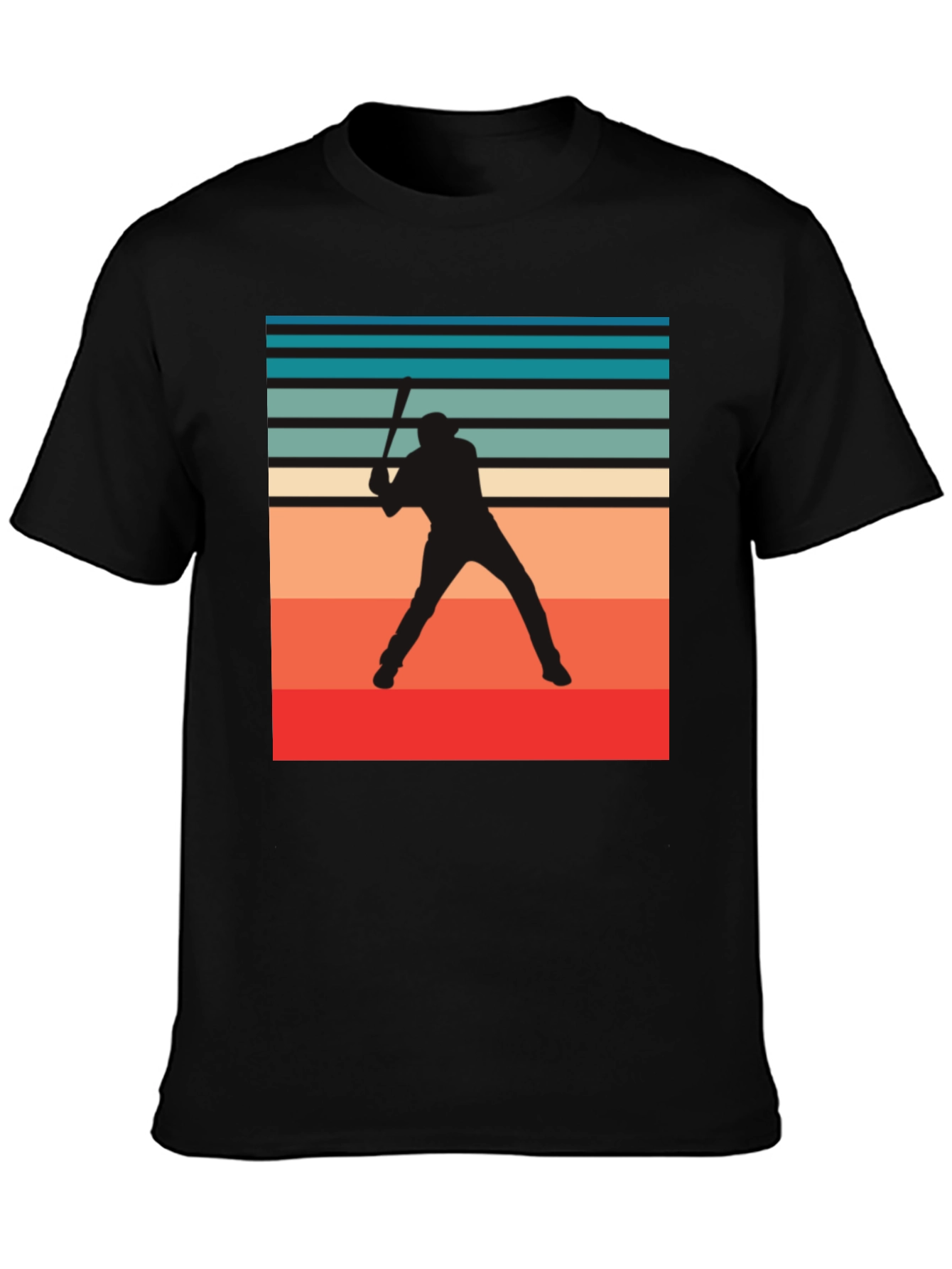 Retro Baseball Silhouette T-Shirt