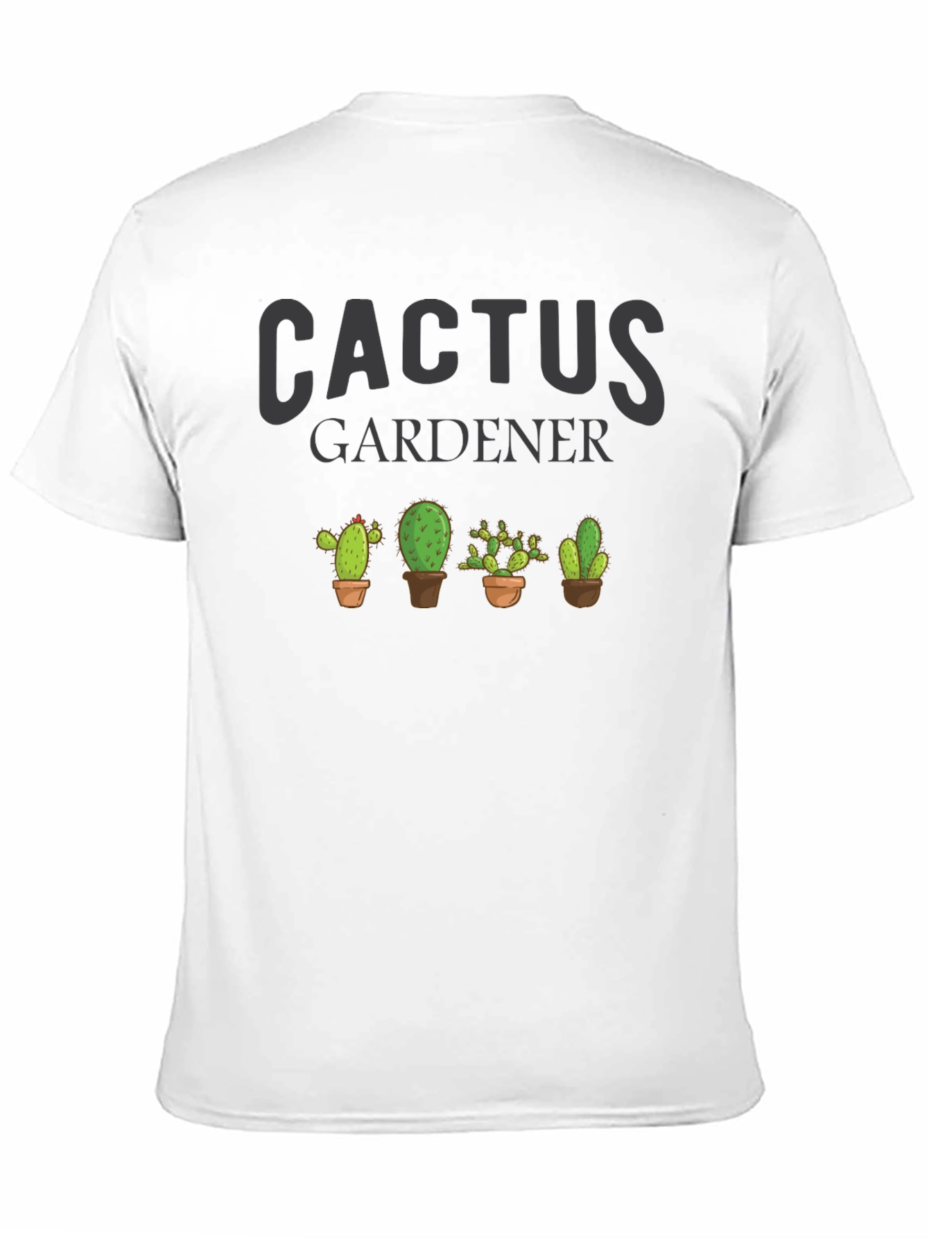 Cactus Gardener Graphic T-Shirt - Plant Lover Tee