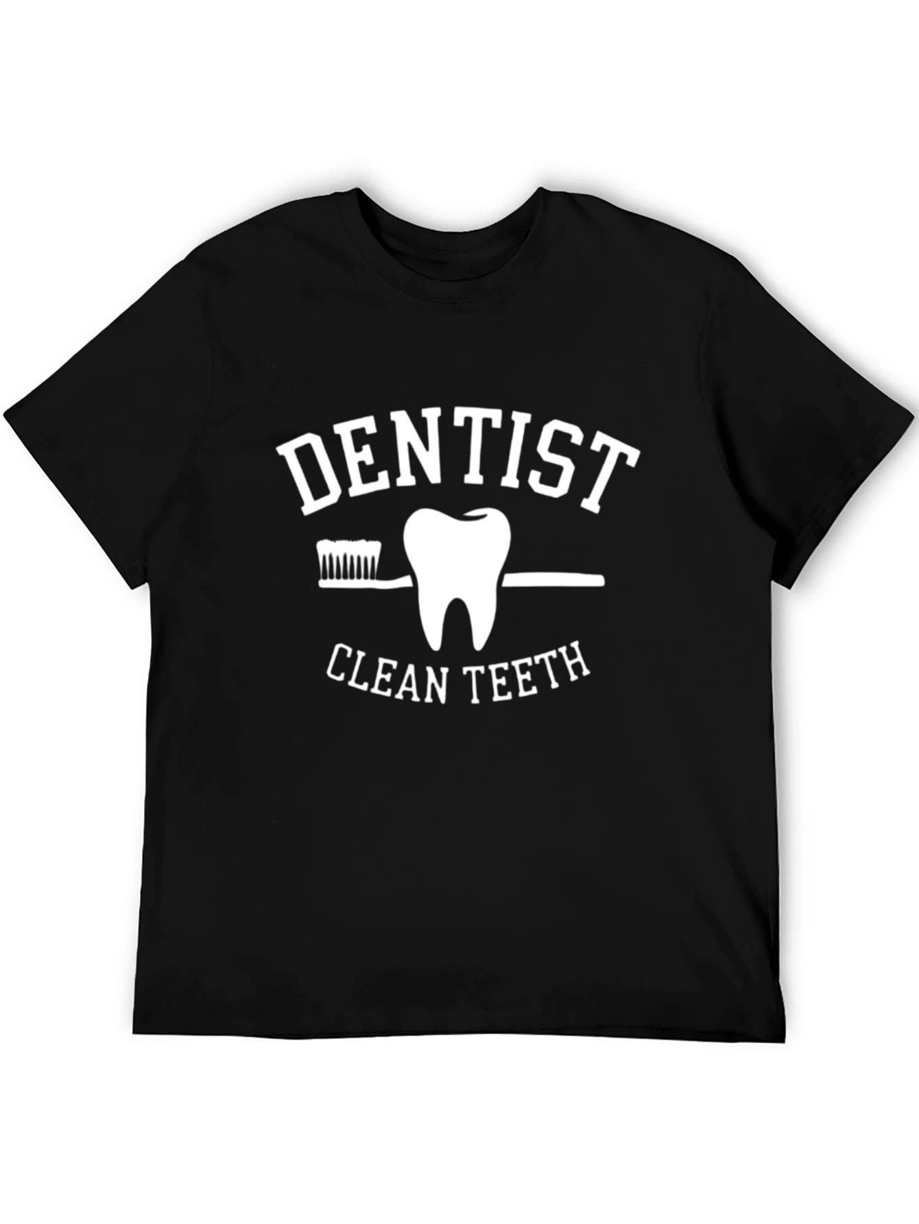 Dentist Clean Teeth Graphic Tee - Black