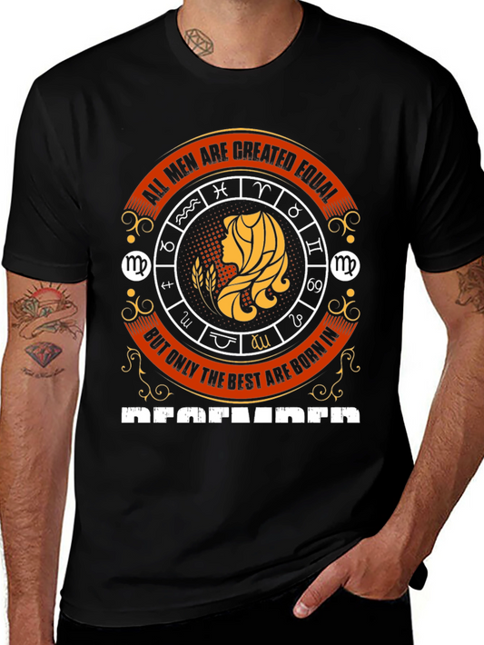 All Men Born in December T-Shirt - Zodiac Virgo