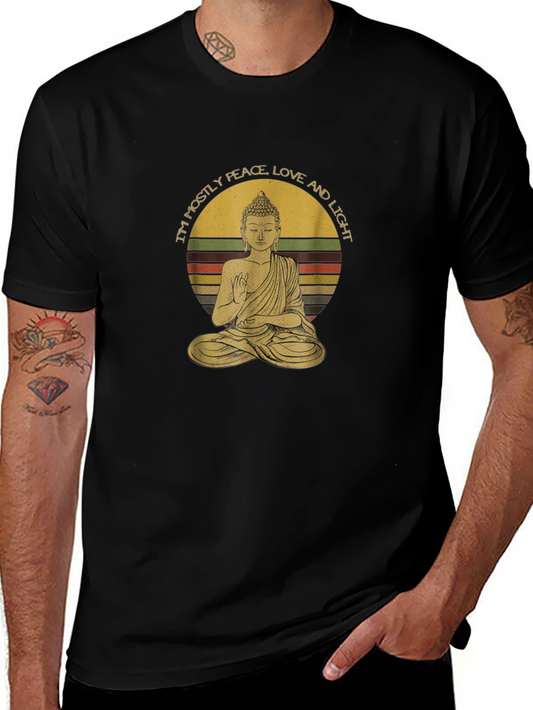Buddha Peace Love Light Graphic Tee
