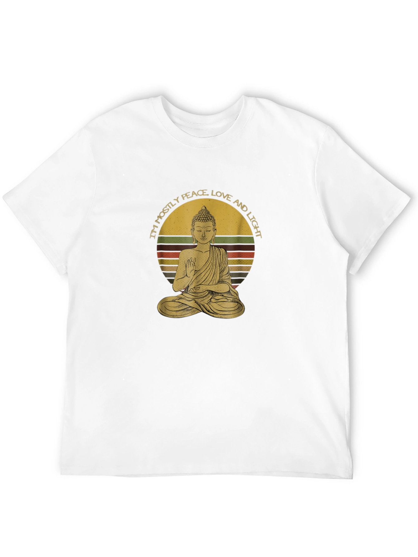 Buddha Peace Love Light Graphic Tee