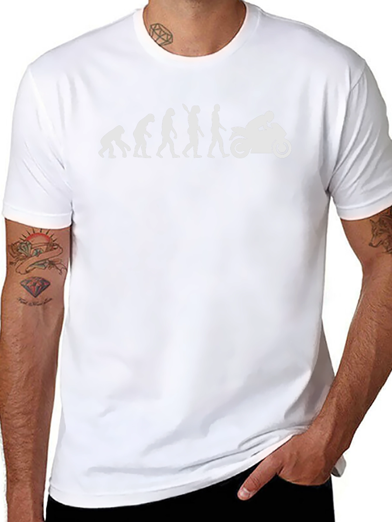 Evolution of Motorcycle T-Shirt - Black