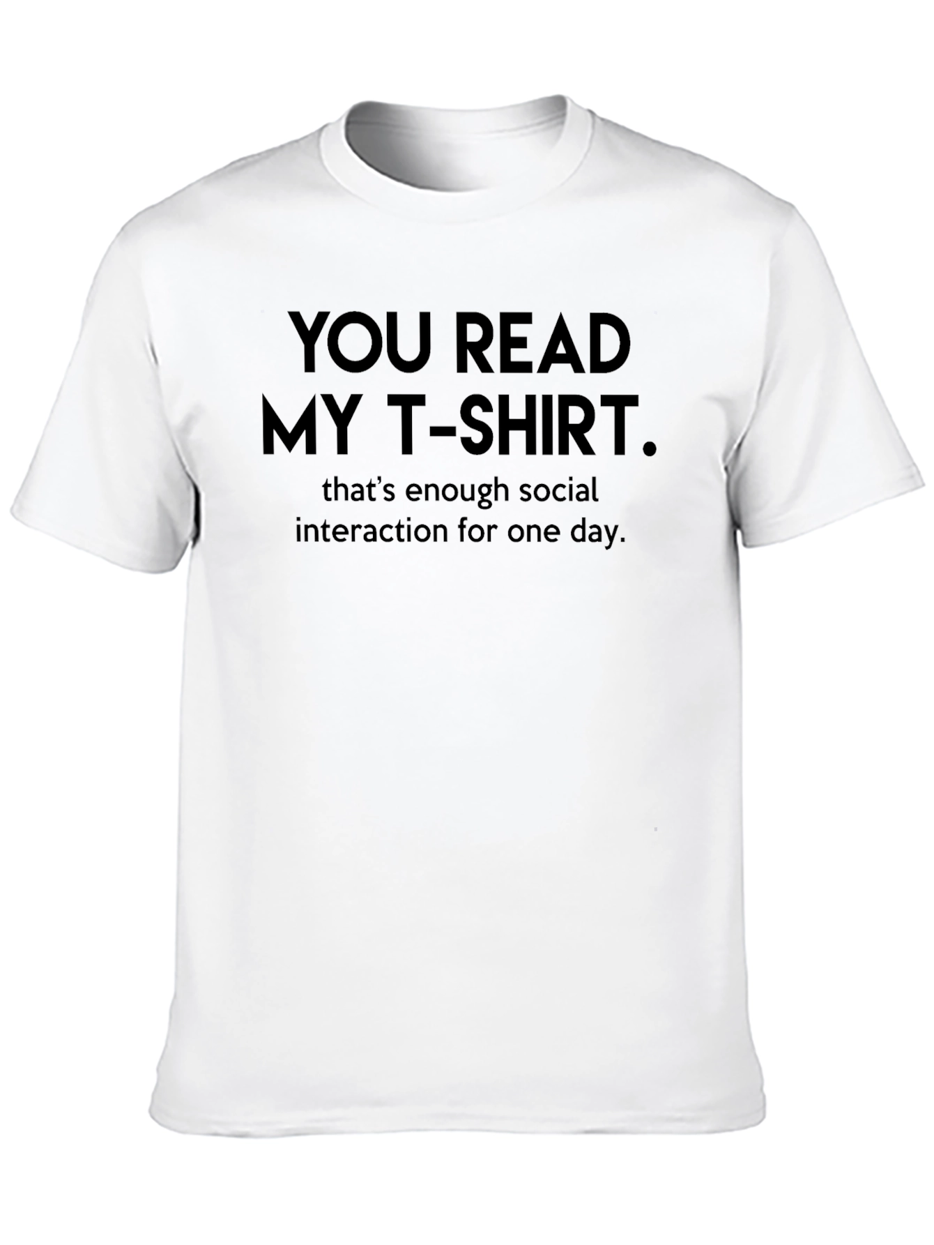 Humorous Graphic T-Shirt: Introvert Social Interaction Tee
