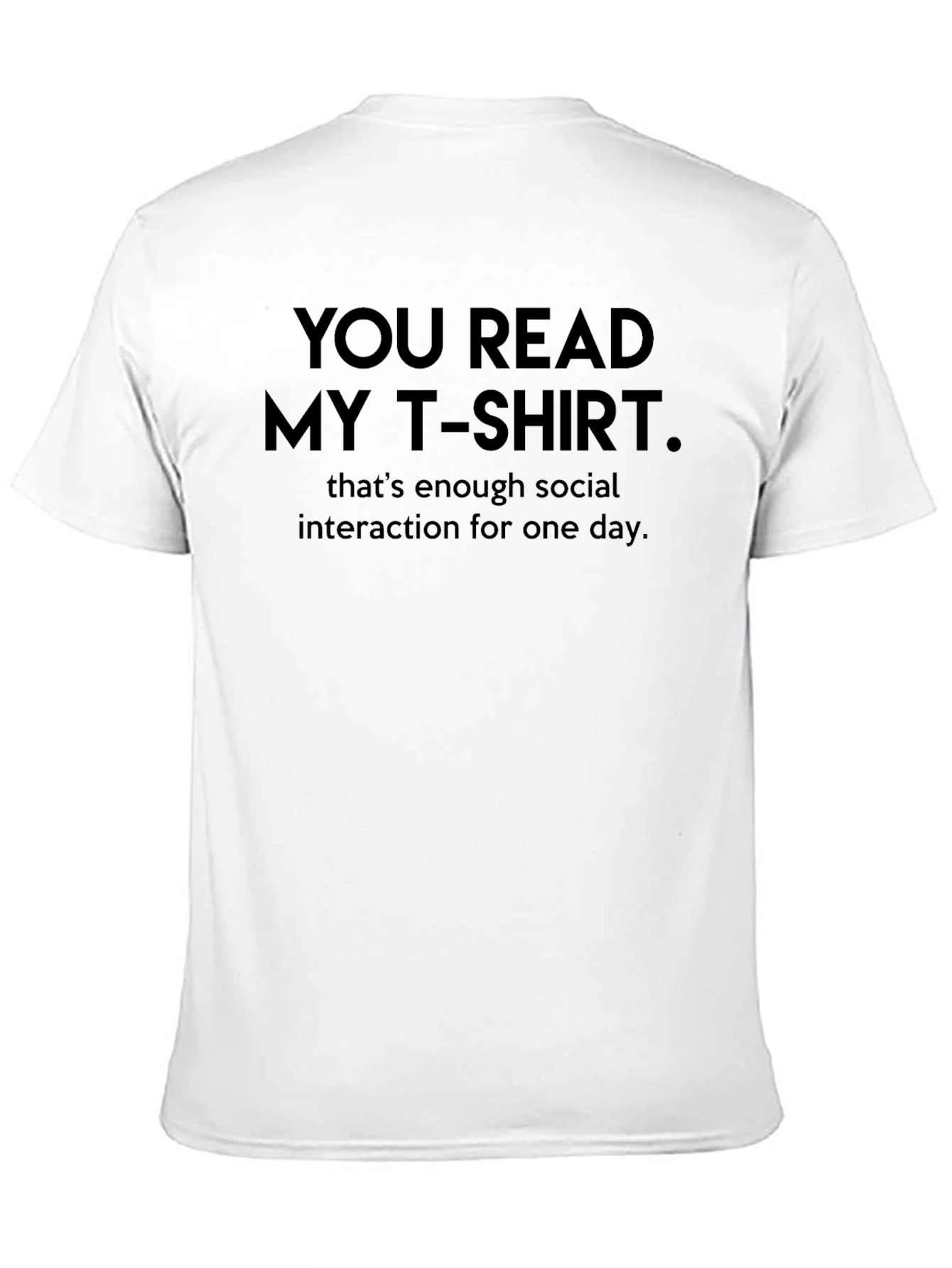 Humorous Graphic T-Shirt: Introvert Social Interaction Tee